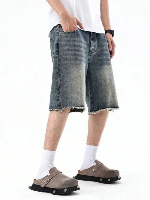 Japanese Brand DRIP vintage jeans Y2K denim shorts Size US 36 / EU 52 - 4 Thumbnail