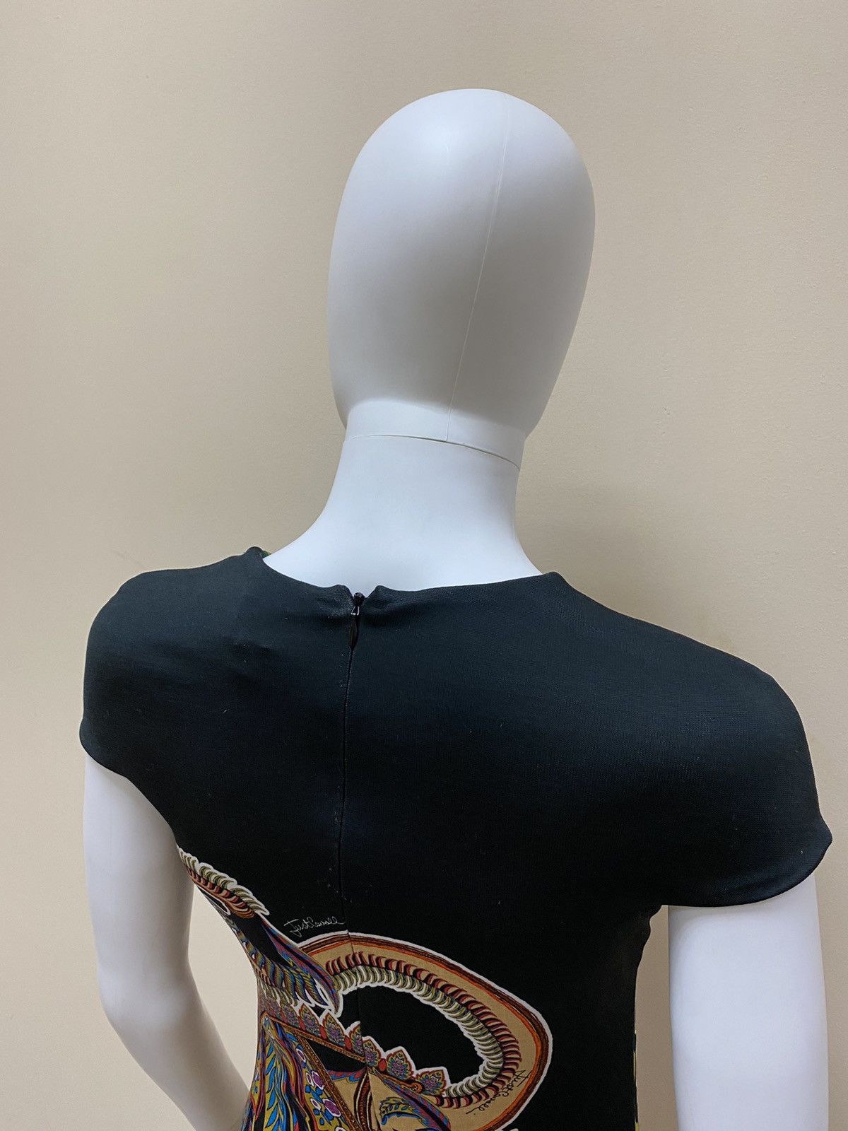 Roberto Cavalli Just Cavalli Multicolor Animal Print Mini Dress Size XS Size XS / US 0-2 / IT 36-38 - 8 Thumbnail