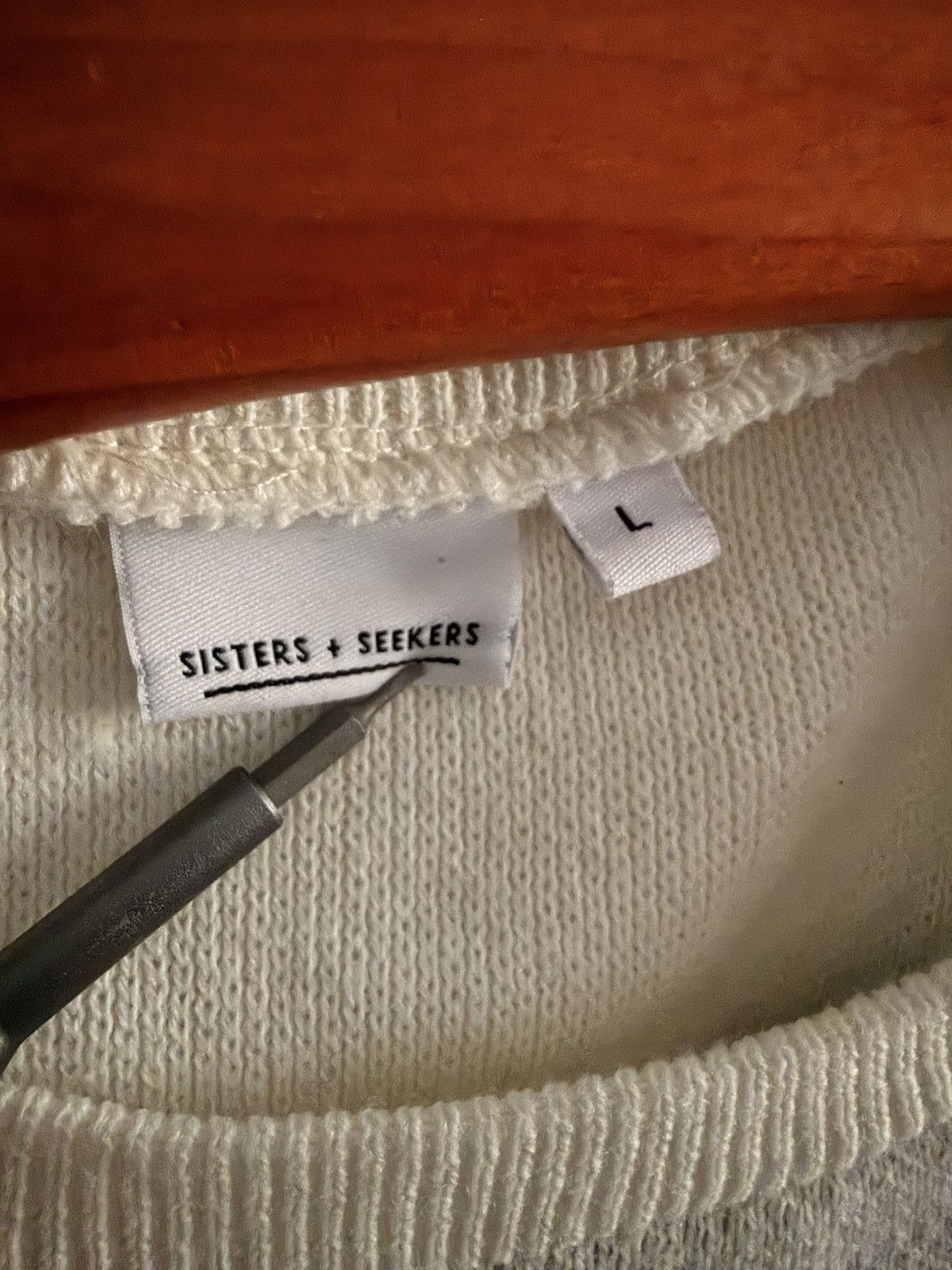 Other Sisters + Seekers Abstract Wavy Knit Sweater - L - Madein UK Size US L / EU 52-54 / 3 - 3 Thumbnail