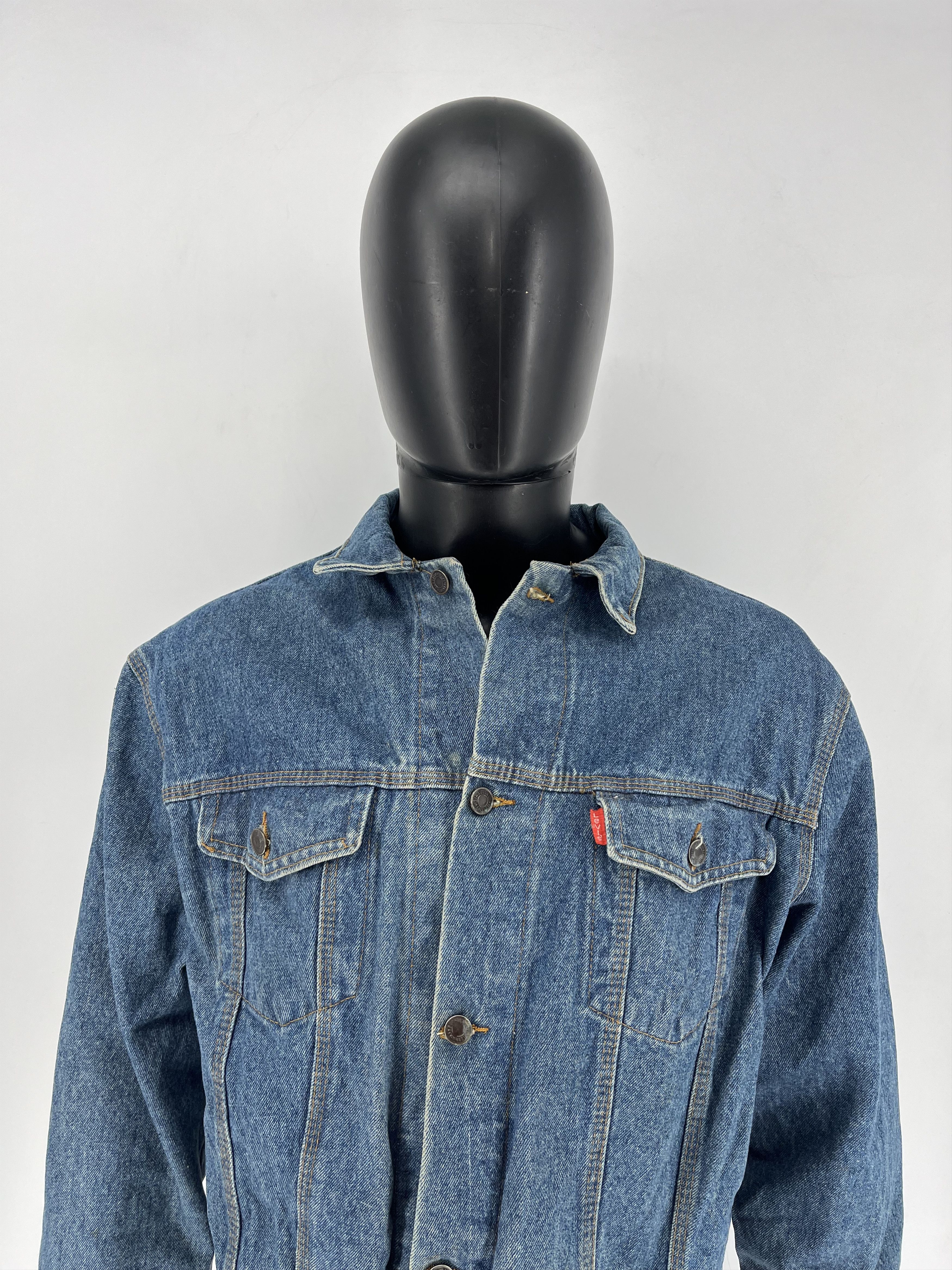 Levi's VINTAGE 40s 50s 60s 70s LEVIS TRUCKER DENIM JACKET Size US L / EU 52-54 / 3 - 2 Thumbnail