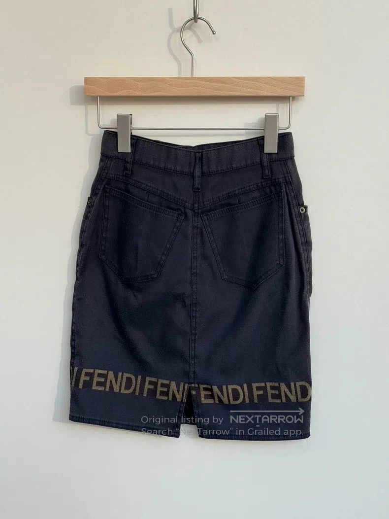 Fendi Fendi Grey Denim Skirt Size 42" / US 20 - 6 Thumbnail