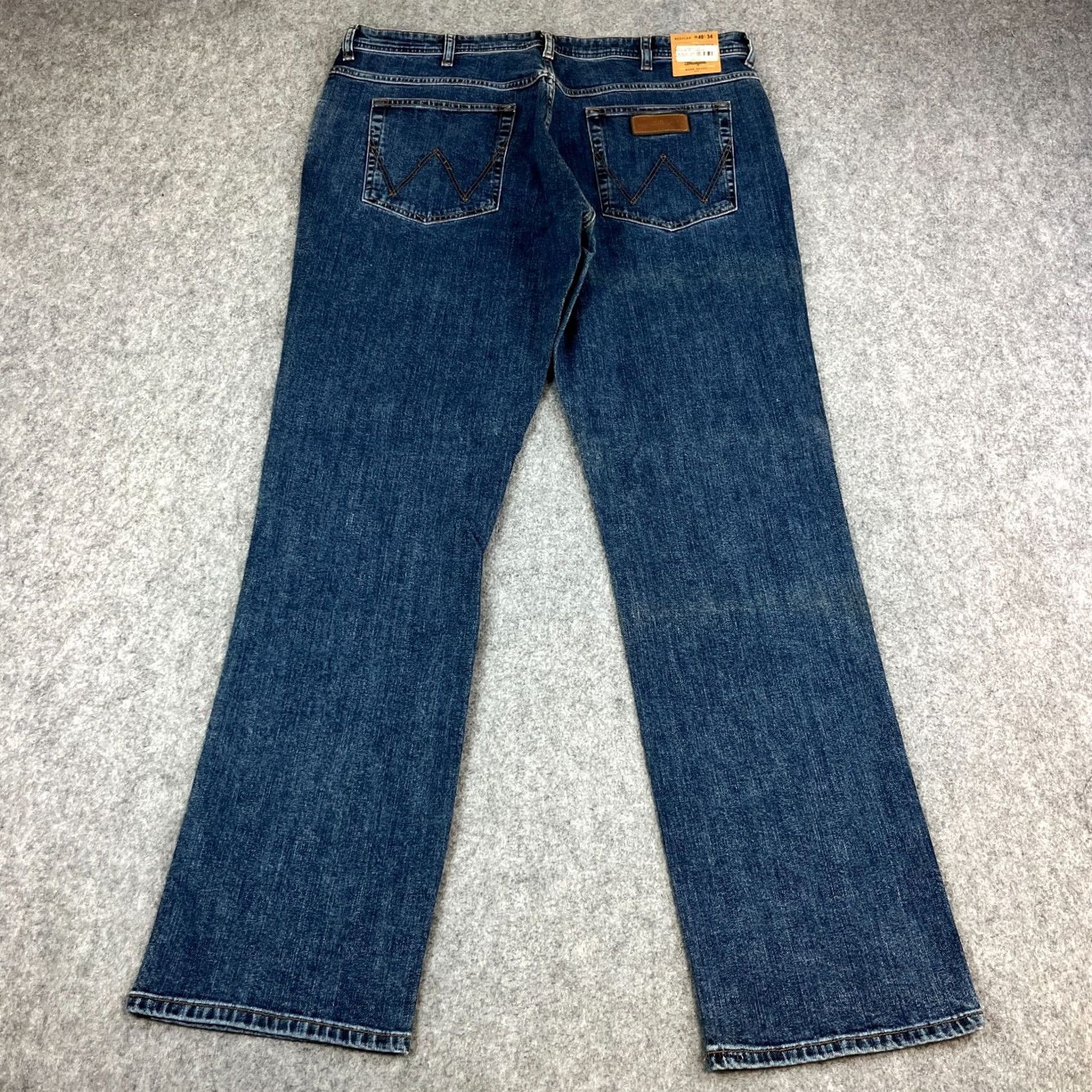 Wrangler VINTAGE Wrangler Arizona Stretch Jeans Straight 40 34 Dark Blue Denim Zip Fly 5-Pocket Mens Jeans Womens? Size US 40 / EU 56 - 2 Thumbnail