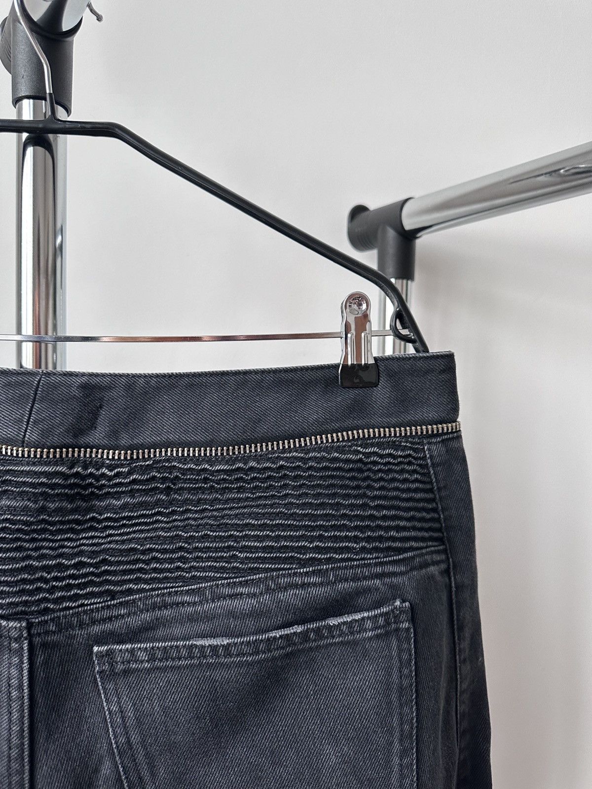 H&M × Isabel Marant FW13 Isabel Marant x H&M Black Washed Denim Biker Jeans Size US 36 / EU 52 - 13 Thumbnail