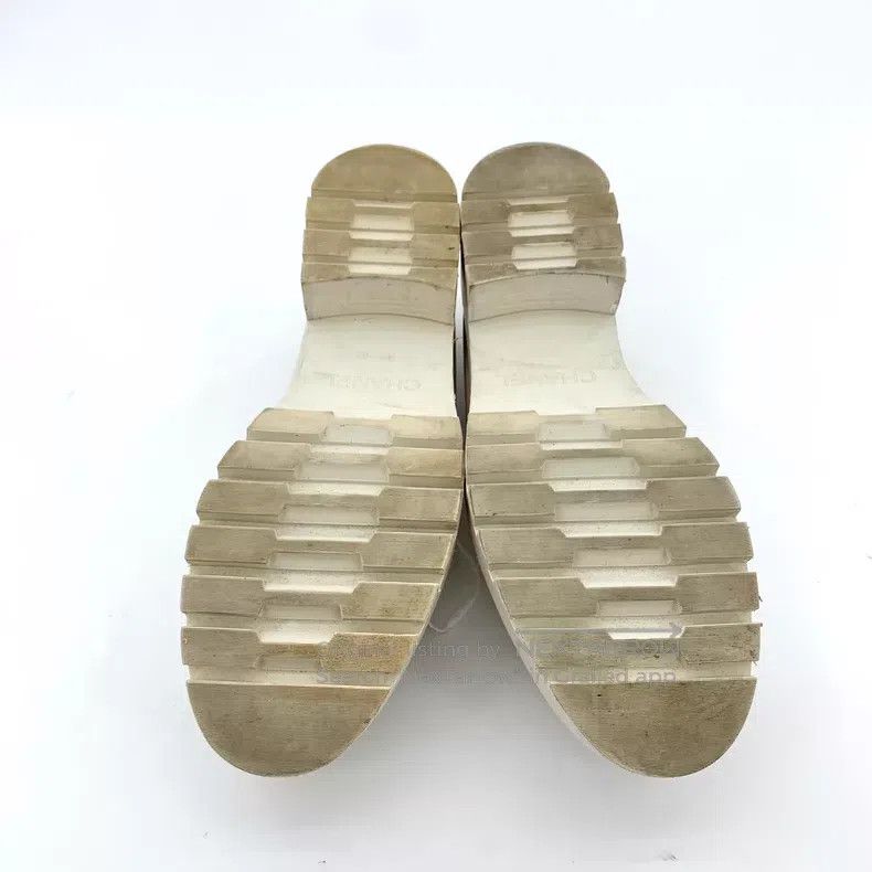 Chanel Chanel White logo thick-soled casual loafers Size US 8 / IT 38 - 5 Thumbnail