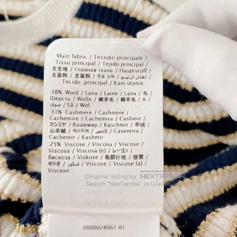 Valentino Valentino Striped knit top Size M / US 6-8 / IT 42-44 - 8 Thumbnail