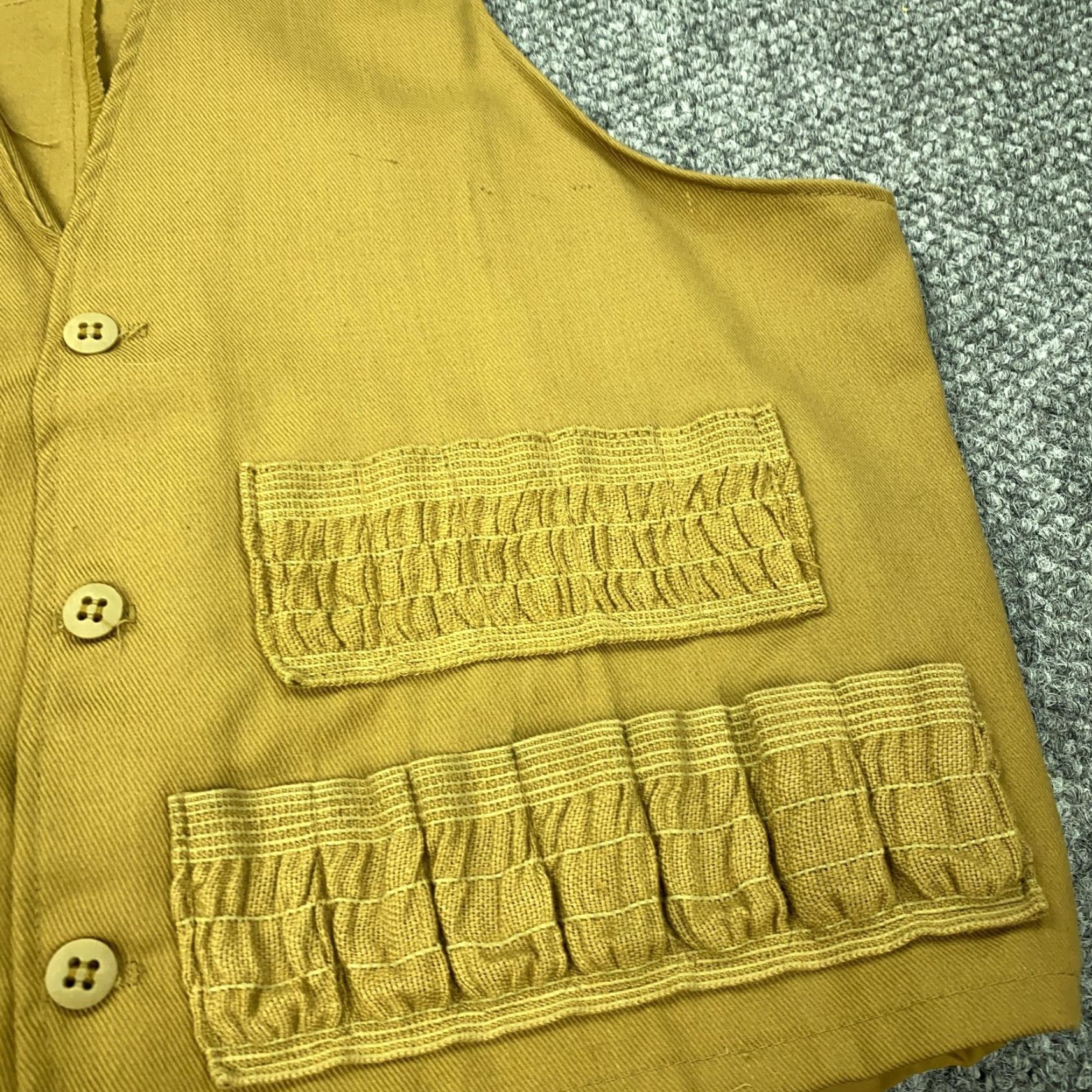 Vintage VINTAGE Chief Hunting Vest Mens Large Brown Shooting Game Bag Shell Loops Field Size US L / EU 52-54 / 3 - 6 Thumbnail