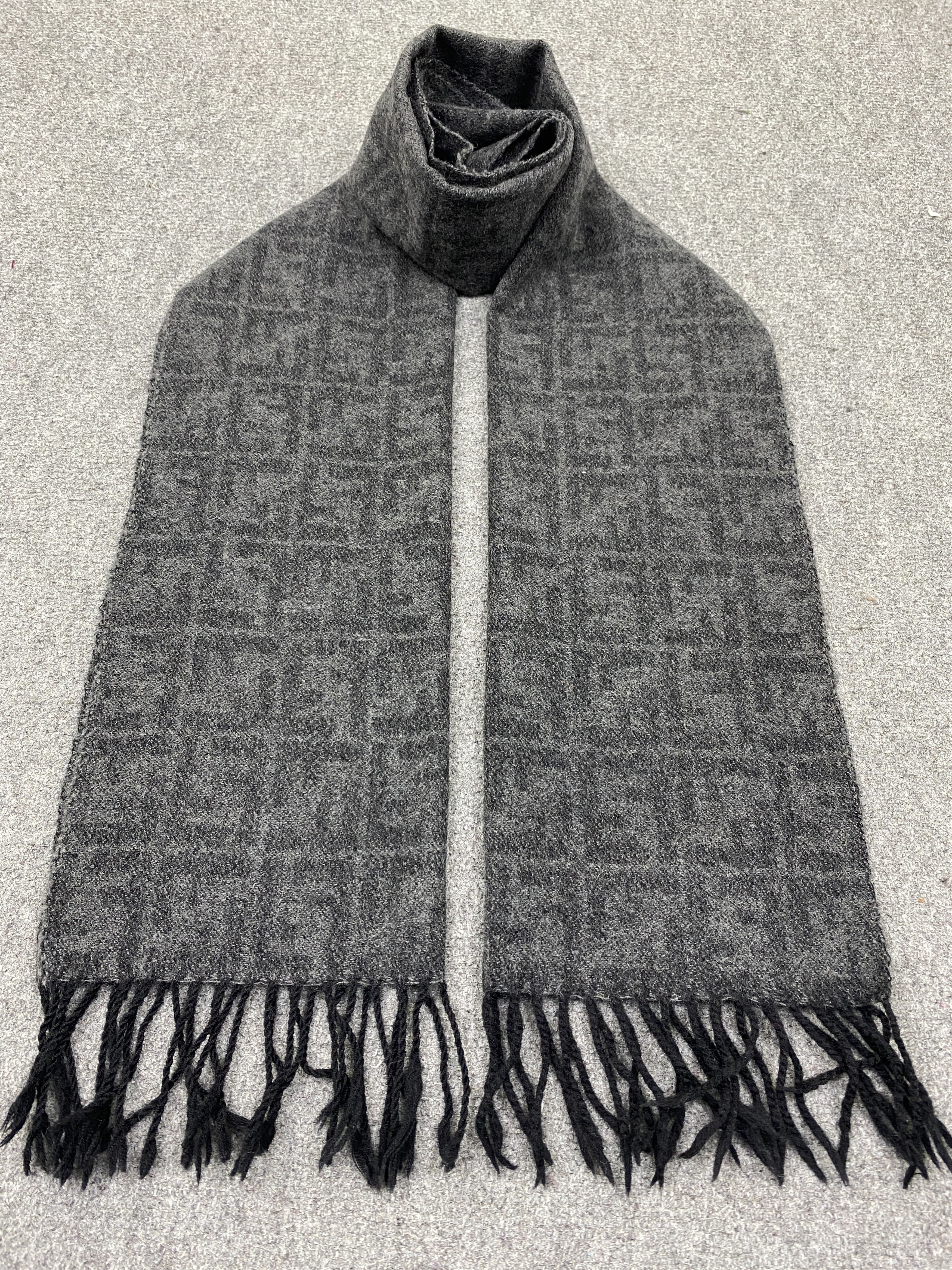 Vintage Fendi Zucca Monogram Scarf Muffler Neckwear SC0098