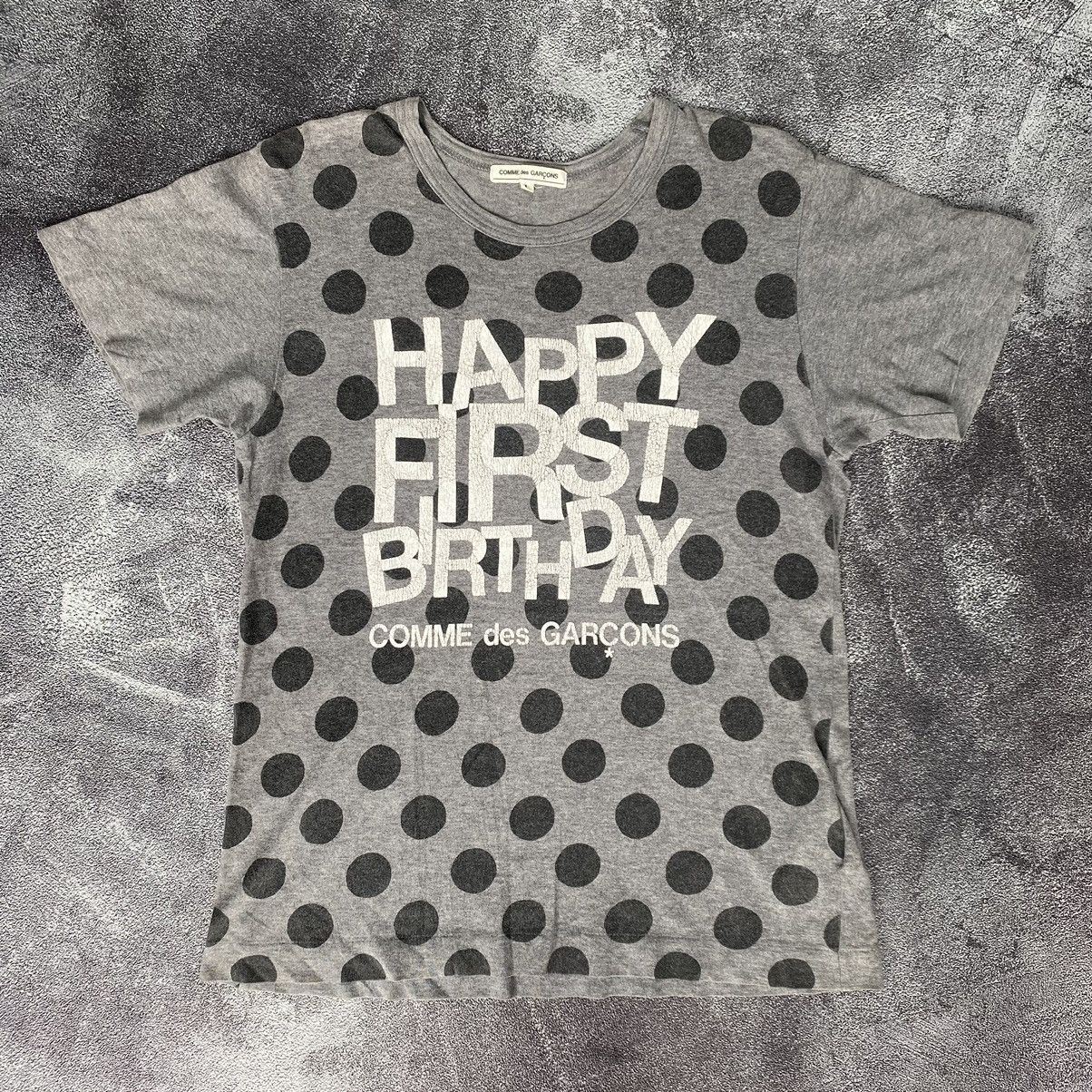 Comme des Garcons Vintage Comme Des Garcons Happy First Birthday Tee Size US M / EU 48-50 / 2 - 1 Thumbnail