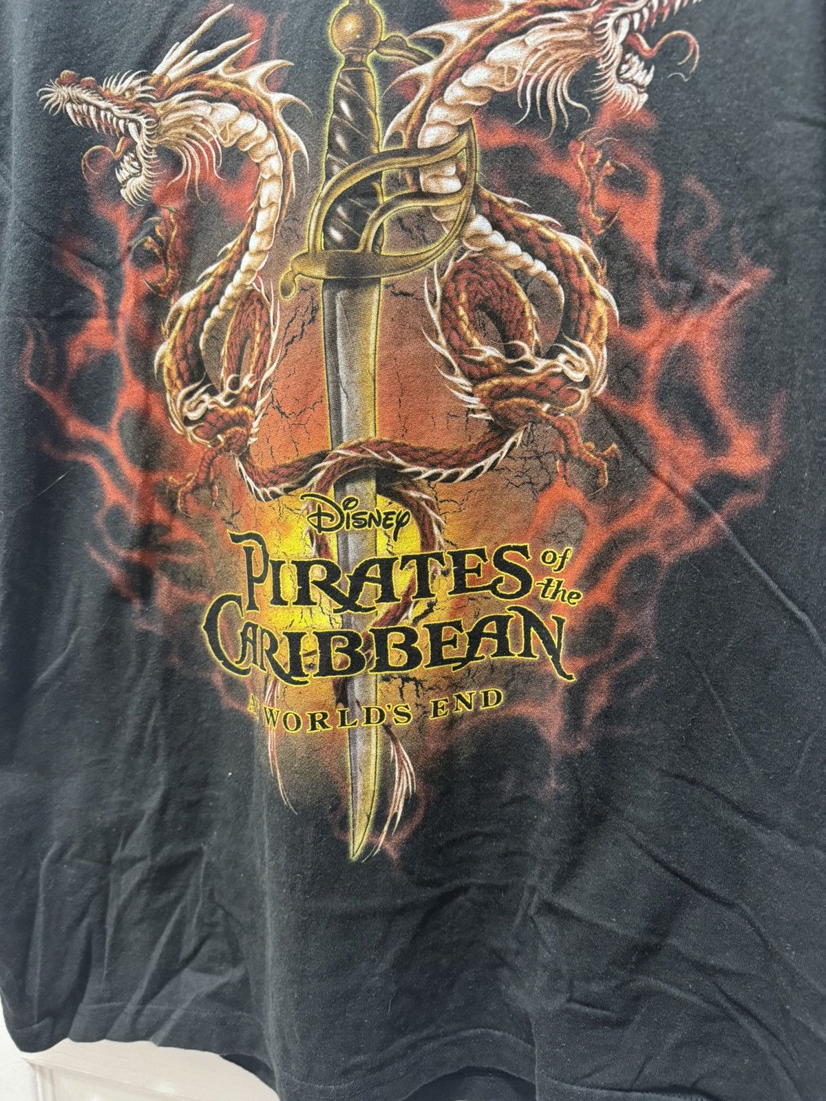 Disney × Vintage Disney Pirates of the Caribbean Movie Vintage Y2K Dragons Size US L / EU 52-54 / 3 - 2 Thumbnail