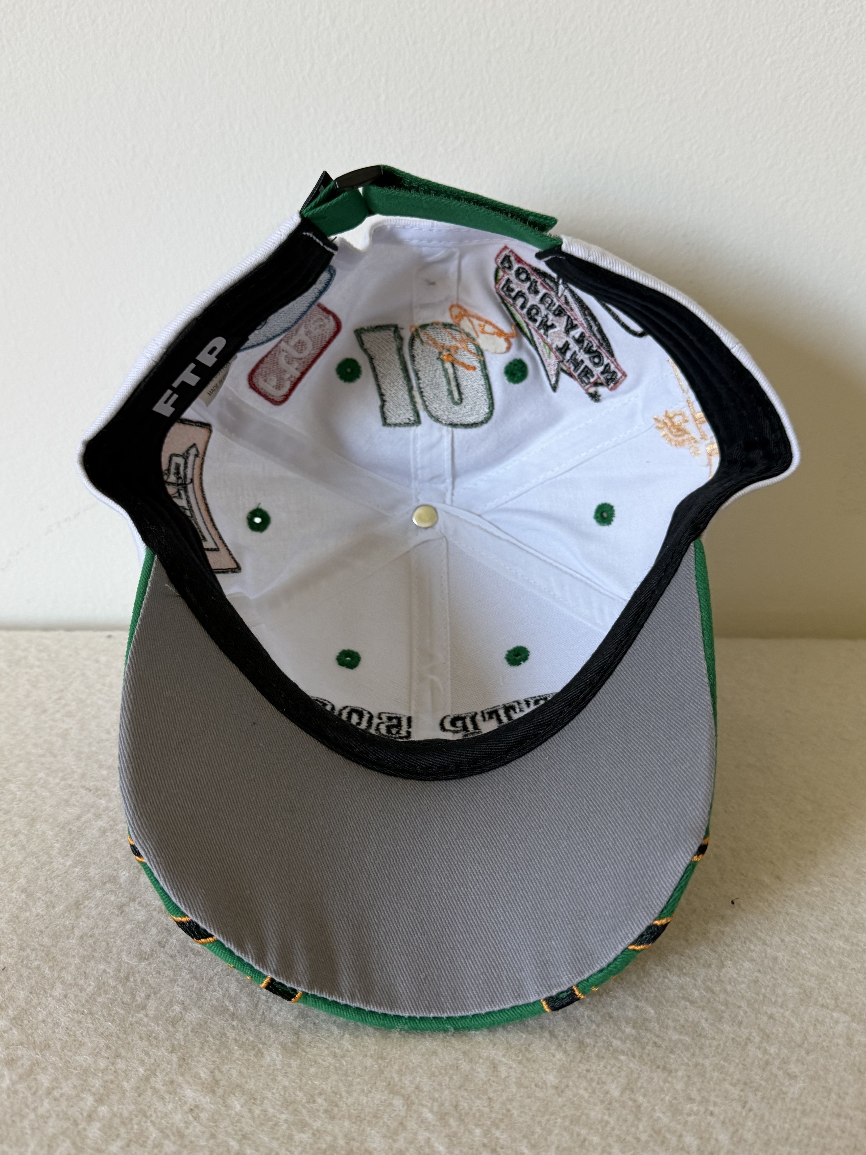 Fuck The Population FTP Raceway 6 Panel Hat in White Size ONE SIZE - 5 Thumbnail