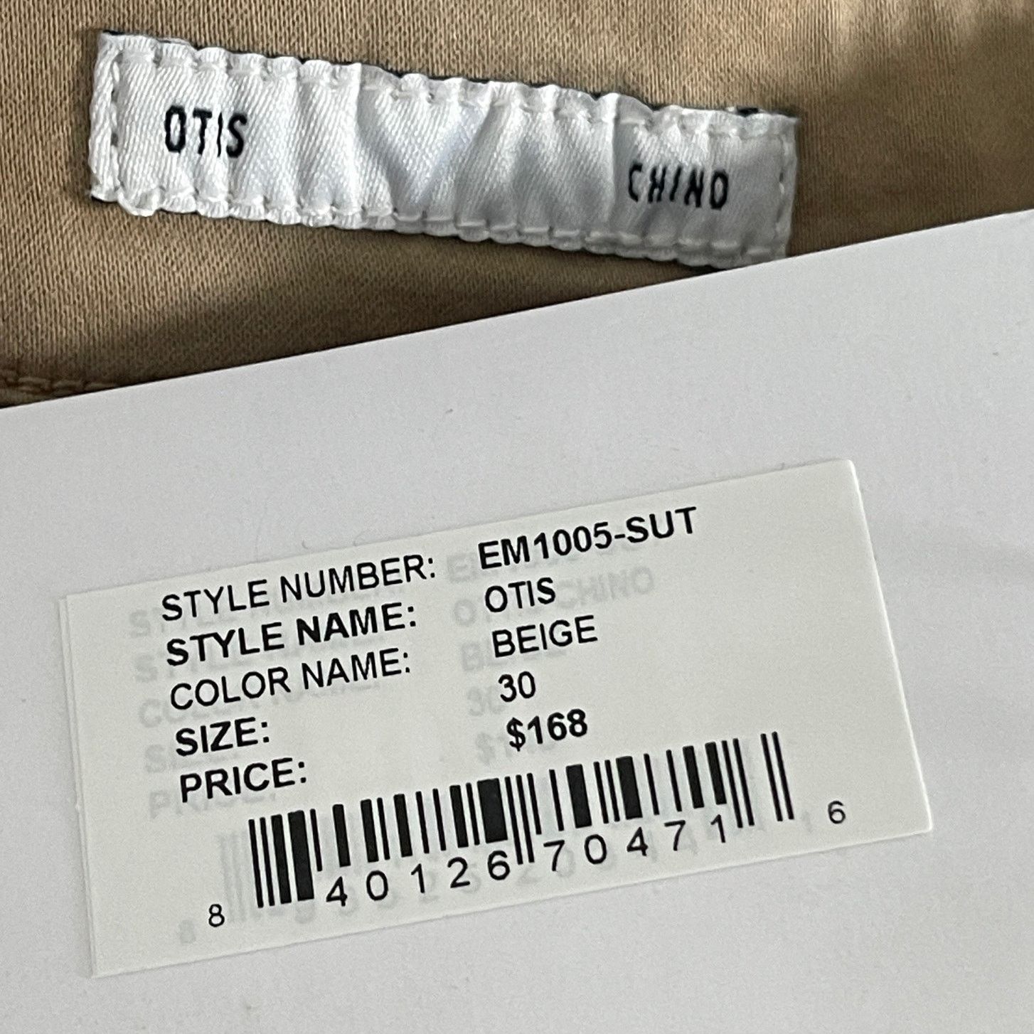 Edwin Edwin Denim Otis Endurance Chino Pants Beige 30 33" - $168 Size US 30 / EU 46 - 4 Thumbnail