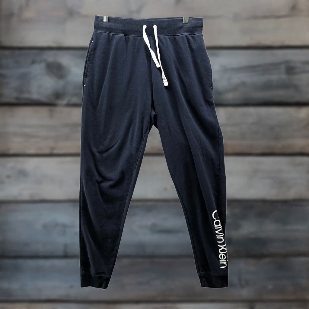 Calvin Klein Calvin Klein Sleepwear Jogger Pants Womens M Navy Blue Fleece Lightweight Sweatpants Size 32" / US 10 / IT 46 - 1 Thumbnail