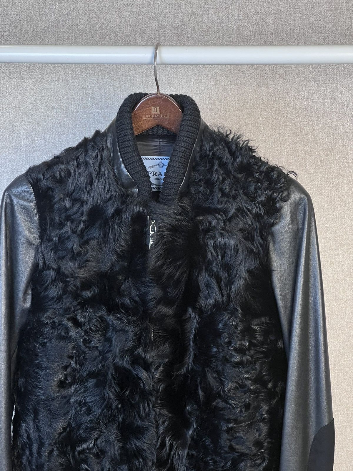 Prada Prada Shearling Leather Black Jacket Size 40 Size S / US 4 / IT 40 - 3 Thumbnail