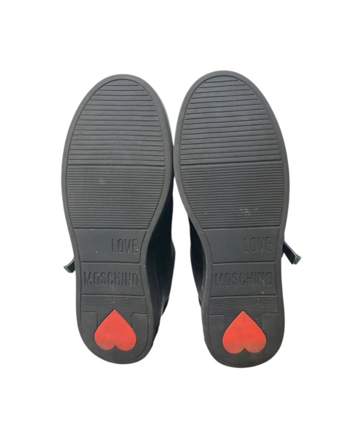 Moschino Love Moschino Black Gold Heart Sneakers Sz 39 EU Size US 8.5 / IT 38.5 - 9 Thumbnail