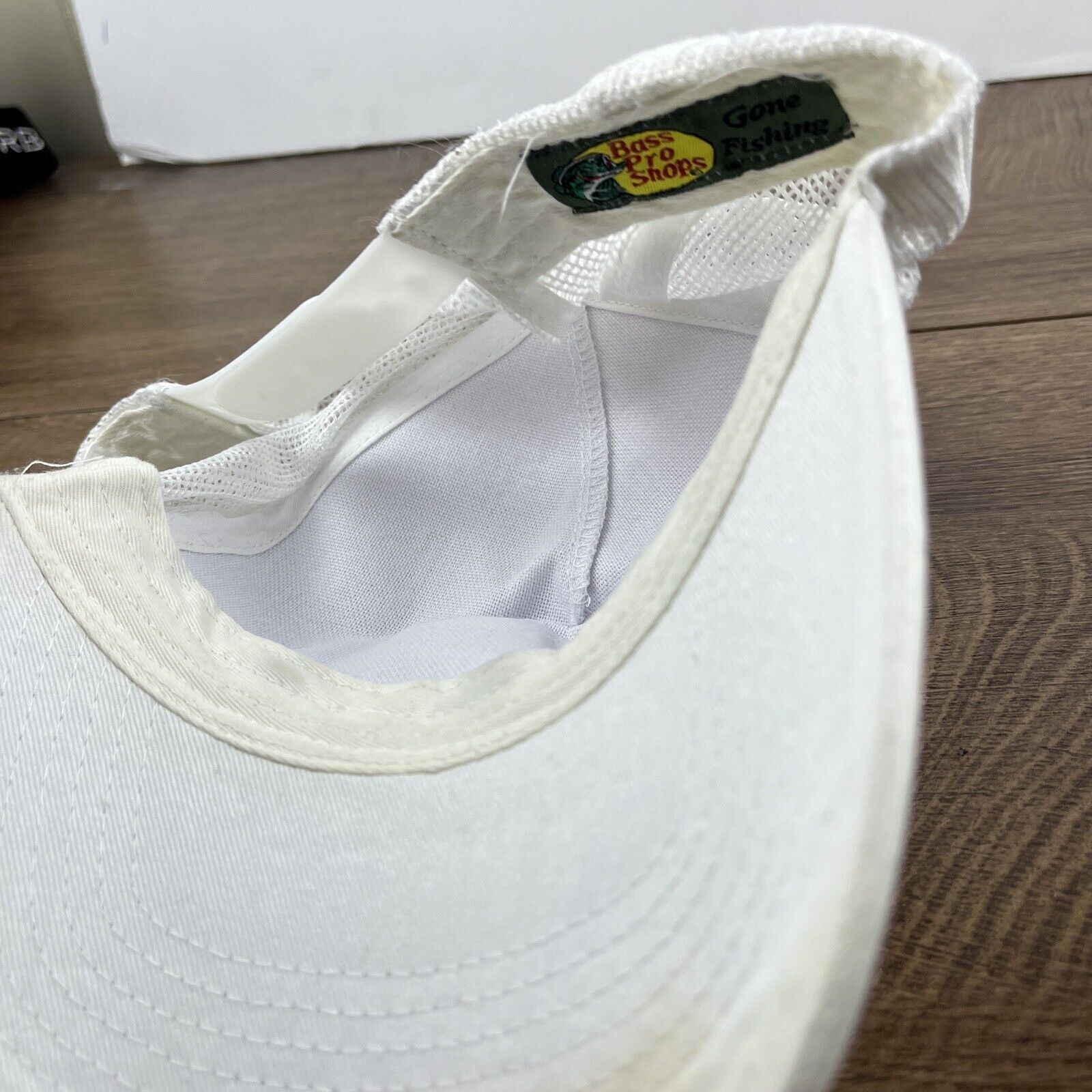 Other Bass Pro Snapback Hat White Hat Adjustable Adult Size Hat Wh Size ONE SIZE - 13 Thumbnail