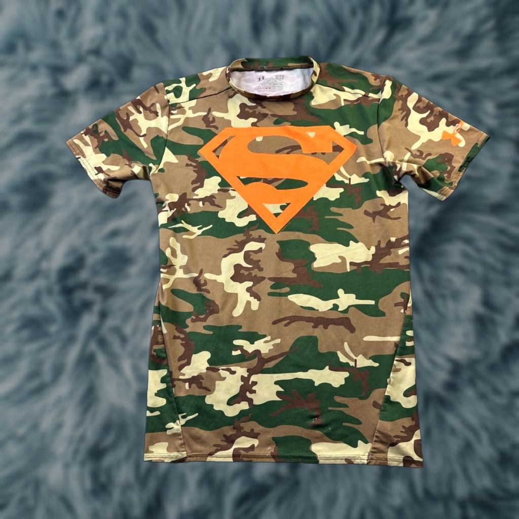 Under Armour Under Armour Shirt Large Camo Superman Compression Superhero Alter Ego Mens Size US L / EU 52-54 / 3 - 1 Thumbnail