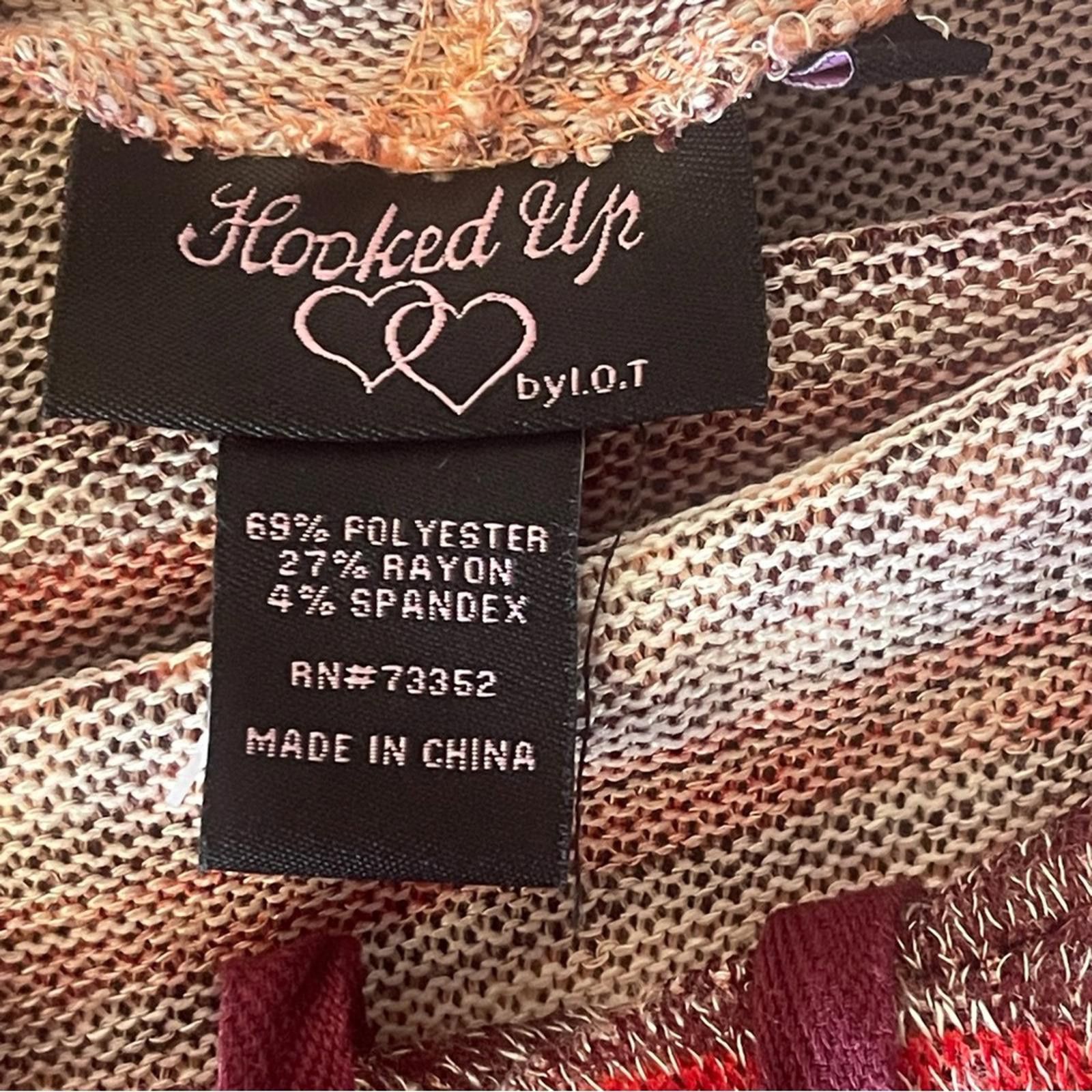 Other Hooked Up by IOT Multicolor Knit Sweater size L Size L / US 10 / IT 46 - 4 Thumbnail