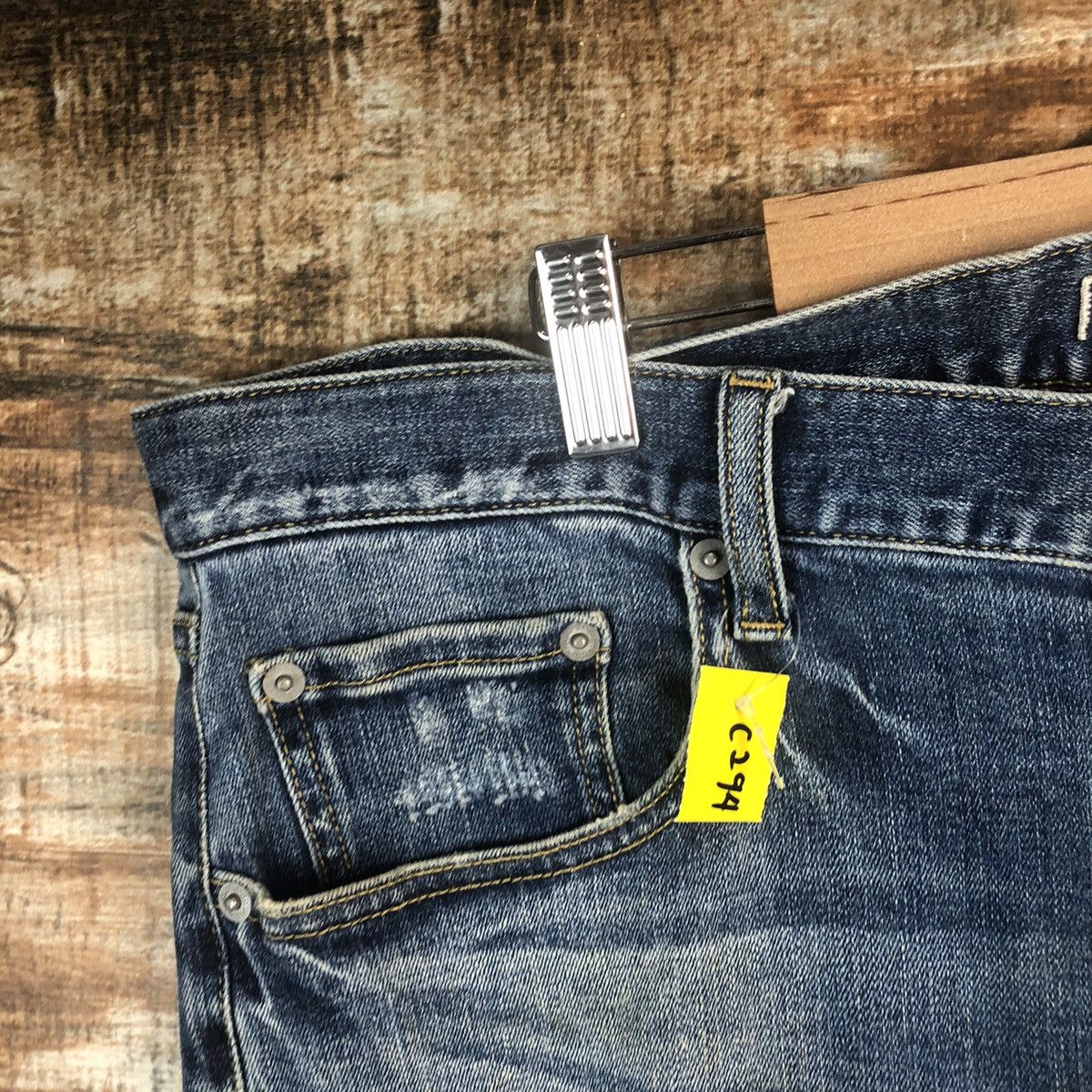 Japanese Brand DL Uniqlo Blue Vintage Denim Pants #C294 Size US 36 / EU 52 - 7 Thumbnail