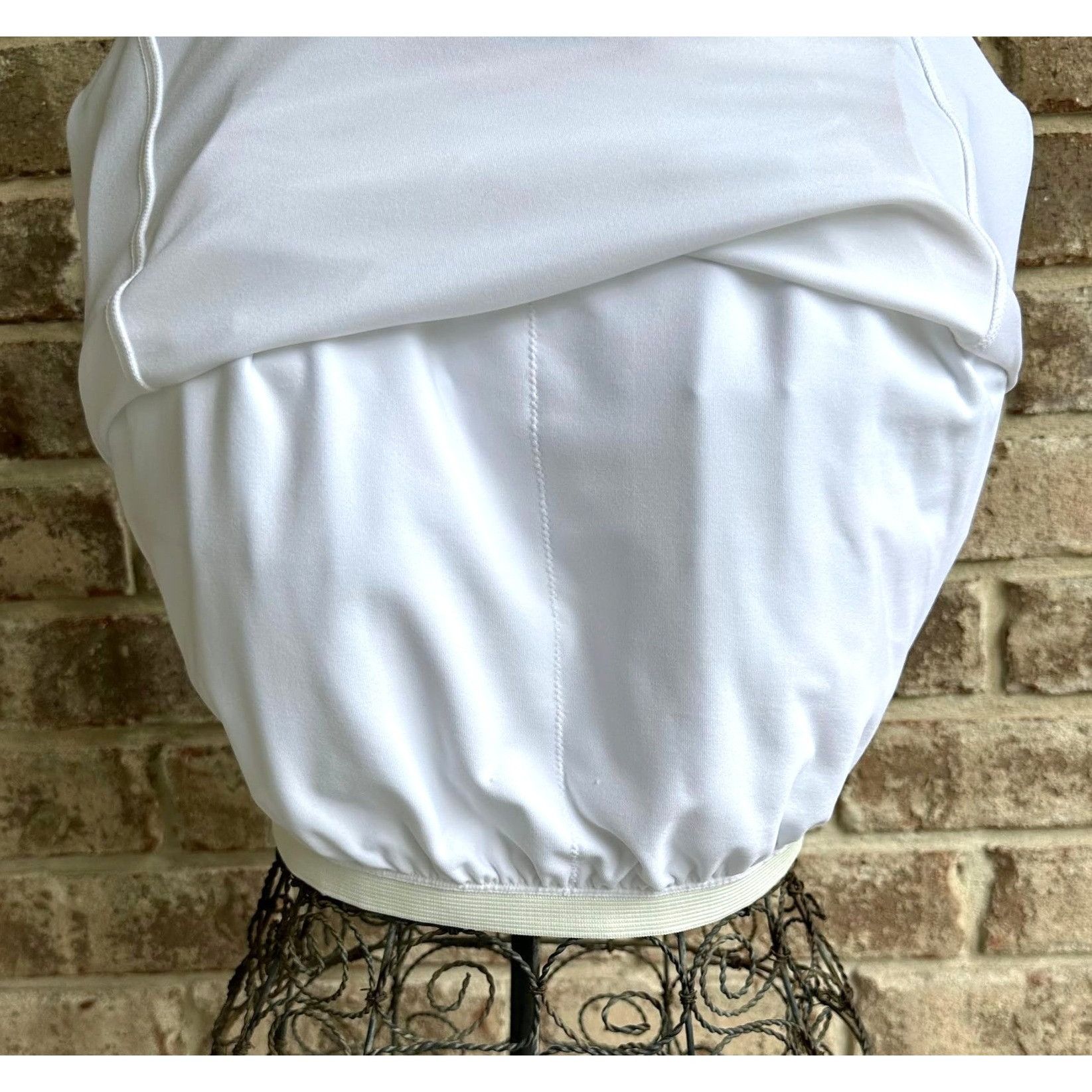Other Bosofibella Athletic Top Large White Sleeveless Racerback Pi Size L / US 10 / IT 46 - 7 Thumbnail