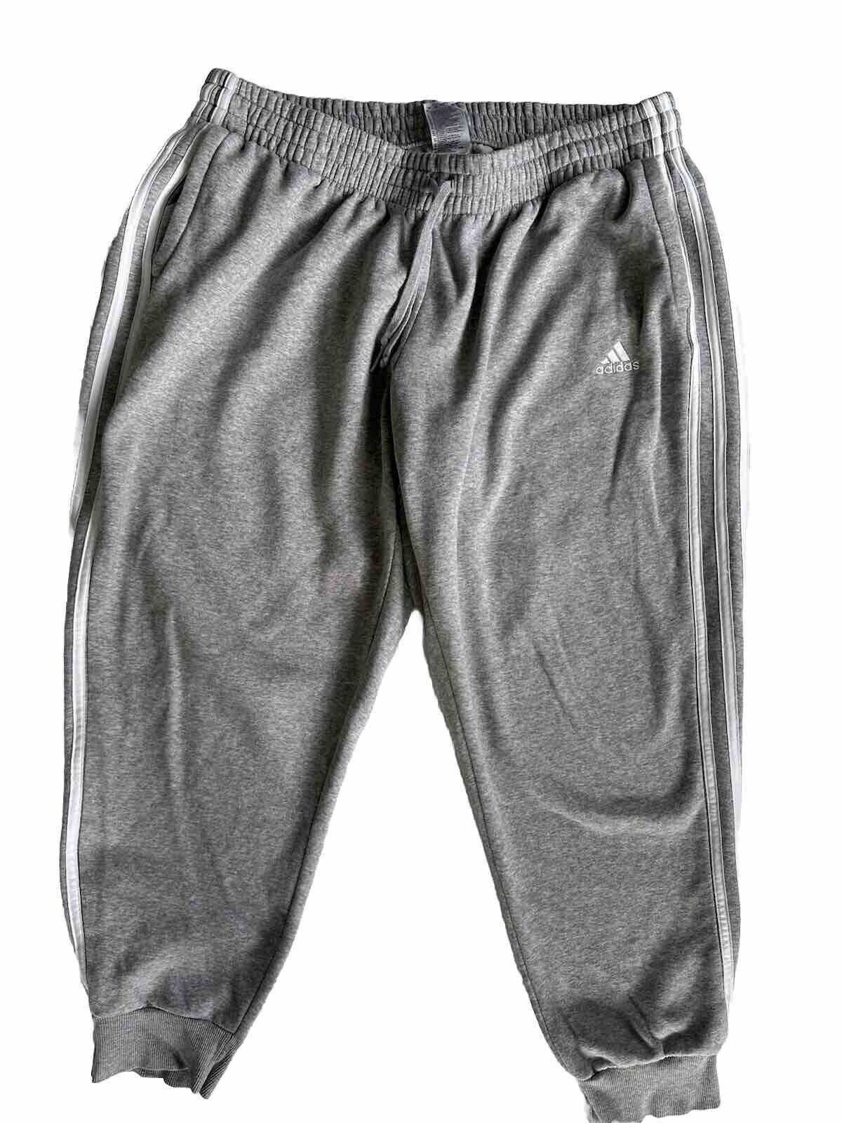 Adidas Adidas mens gray sweatpants elastic waist with drawstring s Size US 42 / EU 58 - 1 Thumbnail
