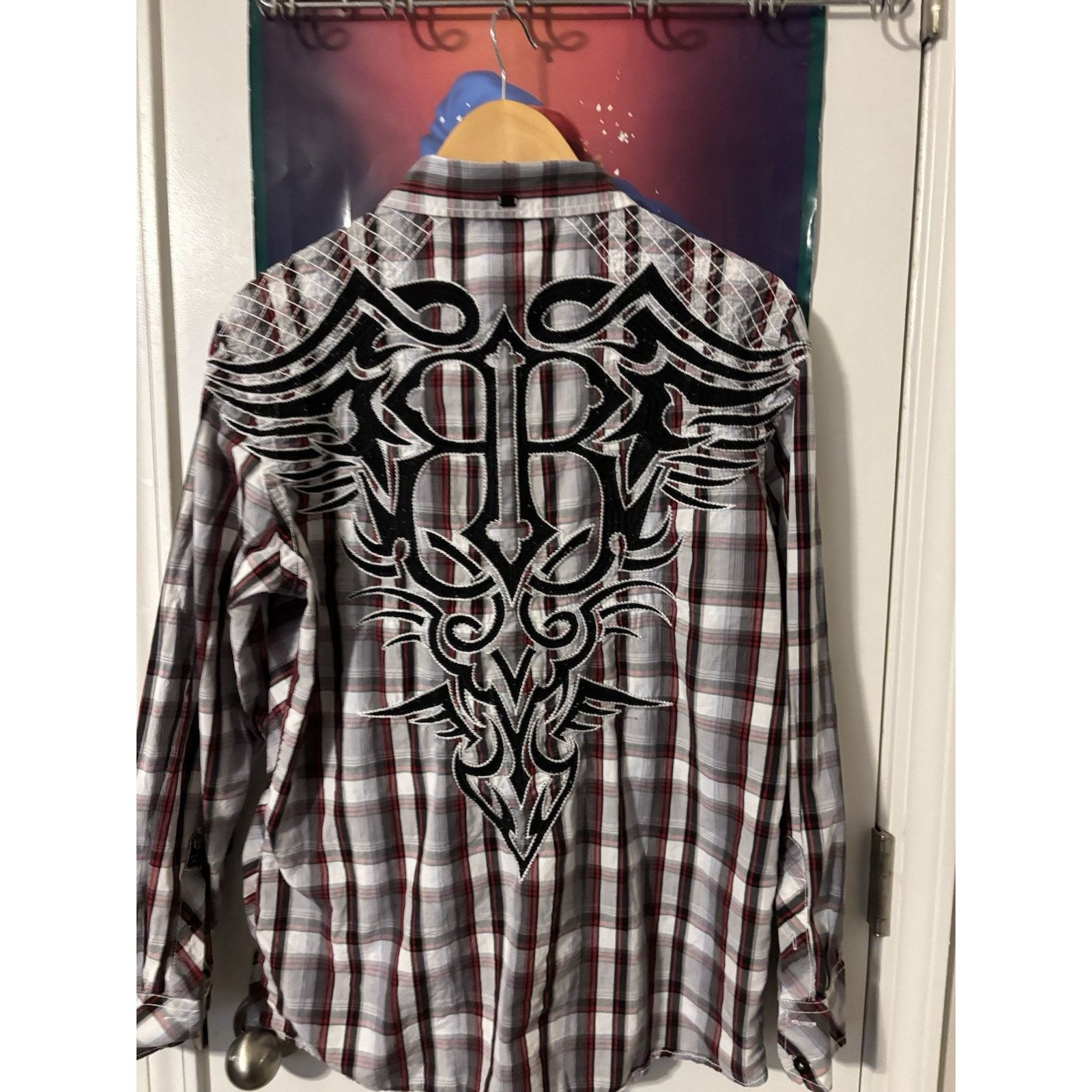 Vintage Roar Signature L Red Black Plaid Discord Western Cowboy Size US L / EU 52-54 / 3 - 3 Thumbnail