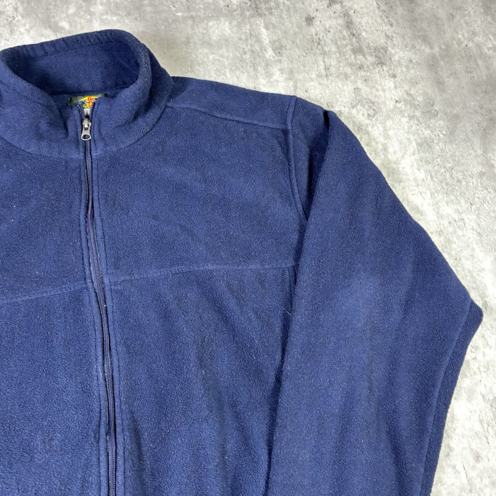 Vintage VINTAGE Bass Pro Shop Blue Pullover Sherpa Fleece Q-Zip Sweater XL Men 90s 1/4 Zip Mock Neck Solid Pattern Size US XL / EU 56 / 4 - 4 Thumbnail
