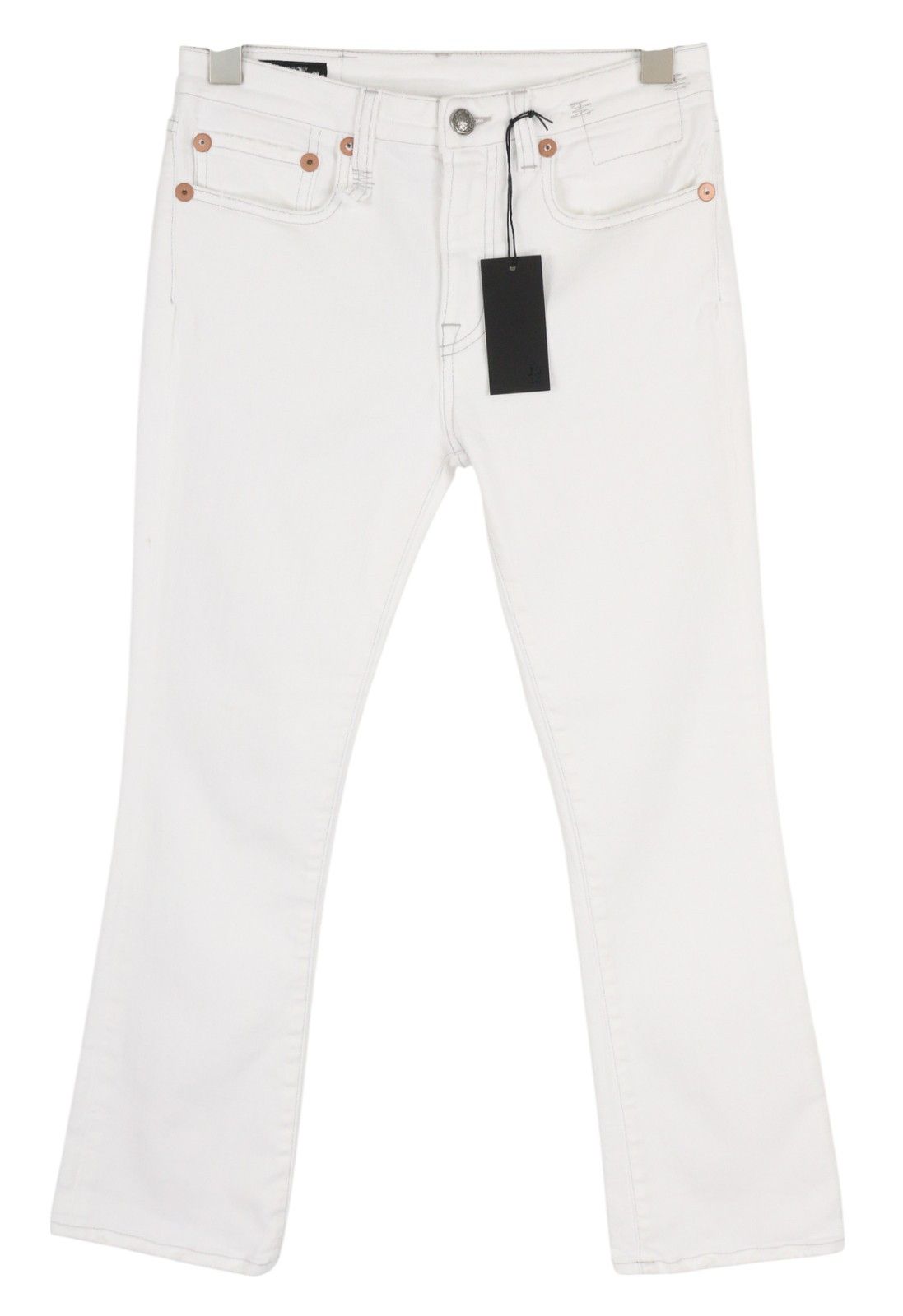 R13 KICK 26 Bootcut Zip Fly Ankle Bale White 84471 Size 26" / US 2 / IT 38 - 2 Thumbnail