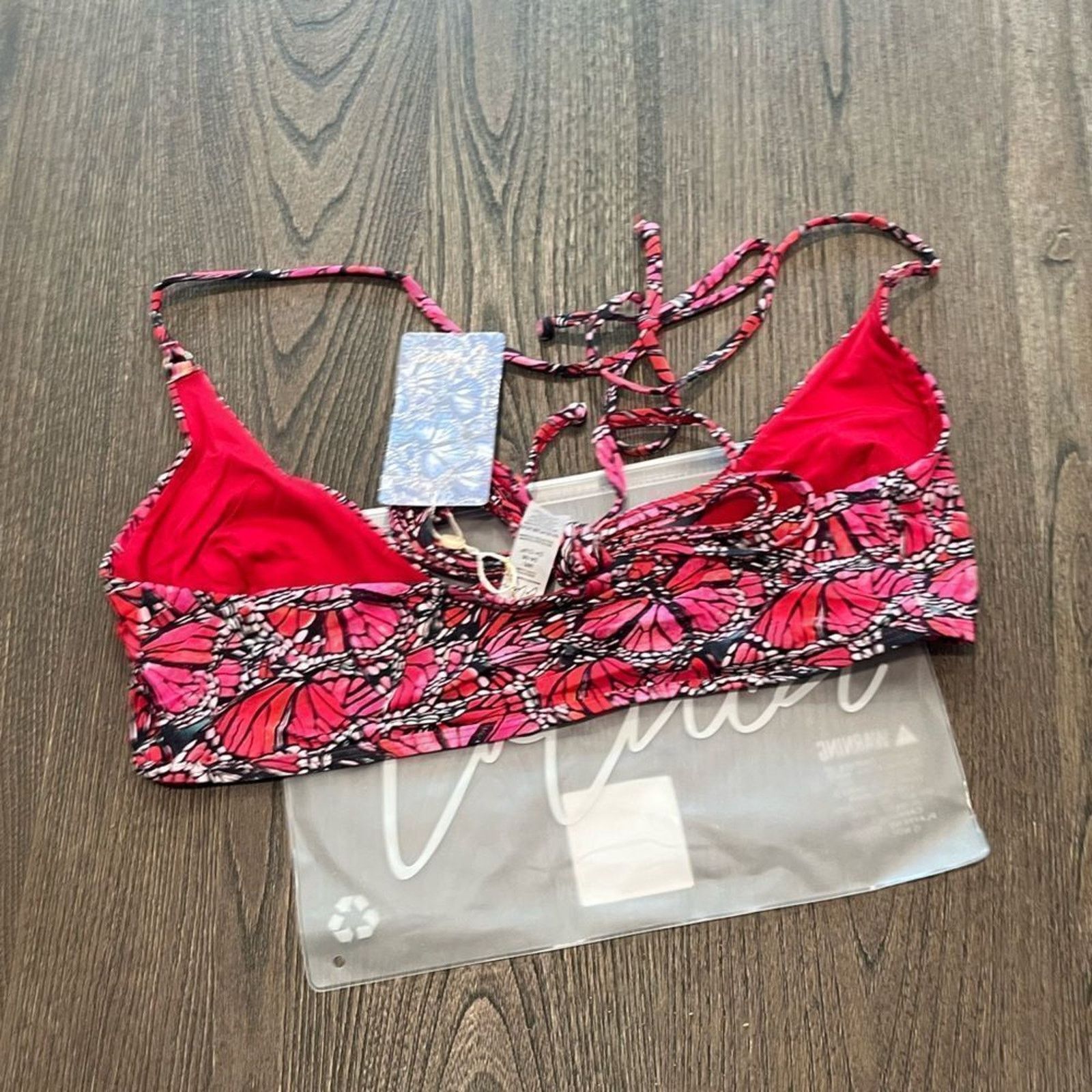 Vintage NWT Toluca Amina Bikini Top Waist Wrap Triangle Size M/L Size ONE SIZE - 6 Thumbnail
