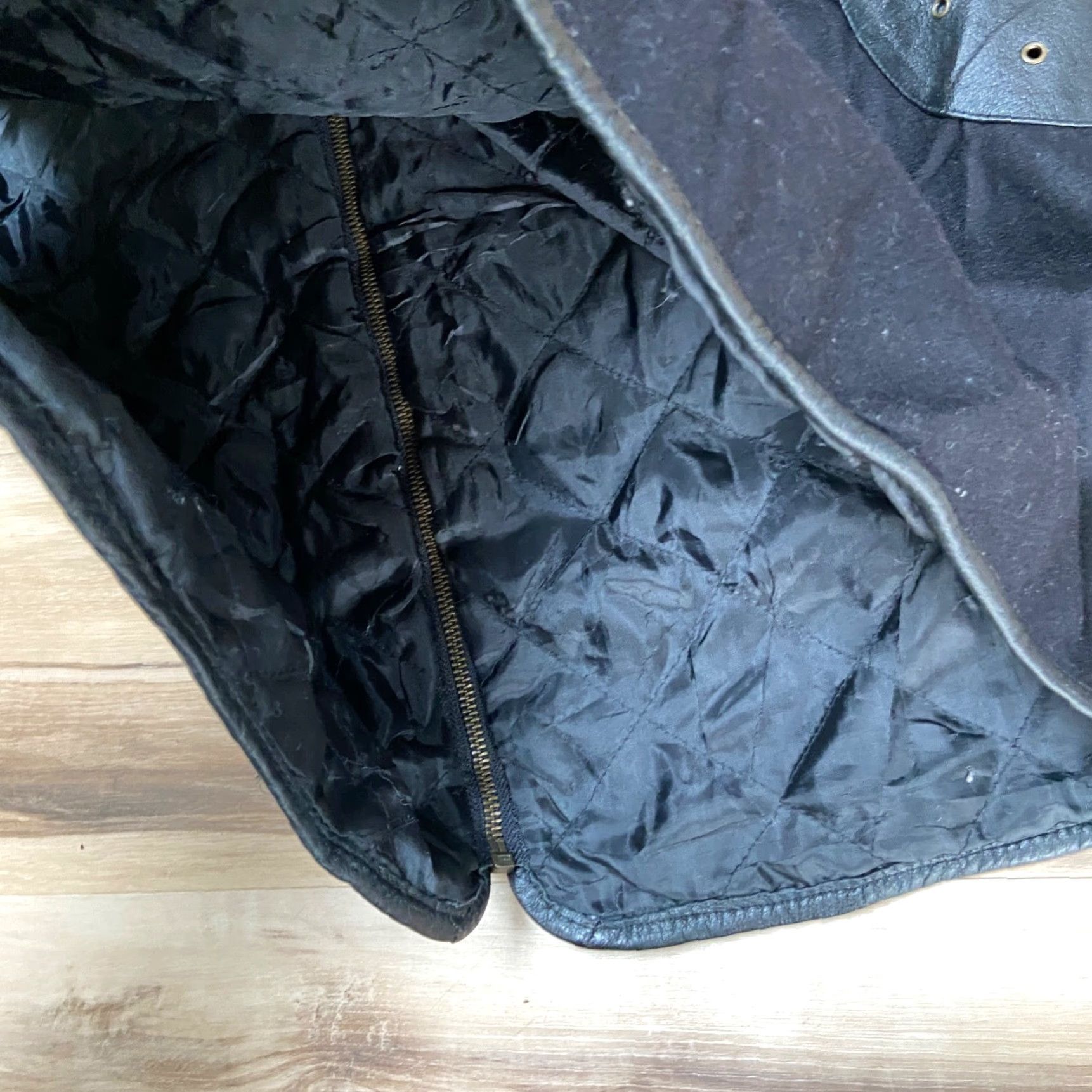 Vintage VINTAGE City Streets Leather Jacket Mens XL Vest Full Zip 80s 90s Motorcycle Wool Lining Black Size US XL / EU 56 / 4 - 6 Thumbnail