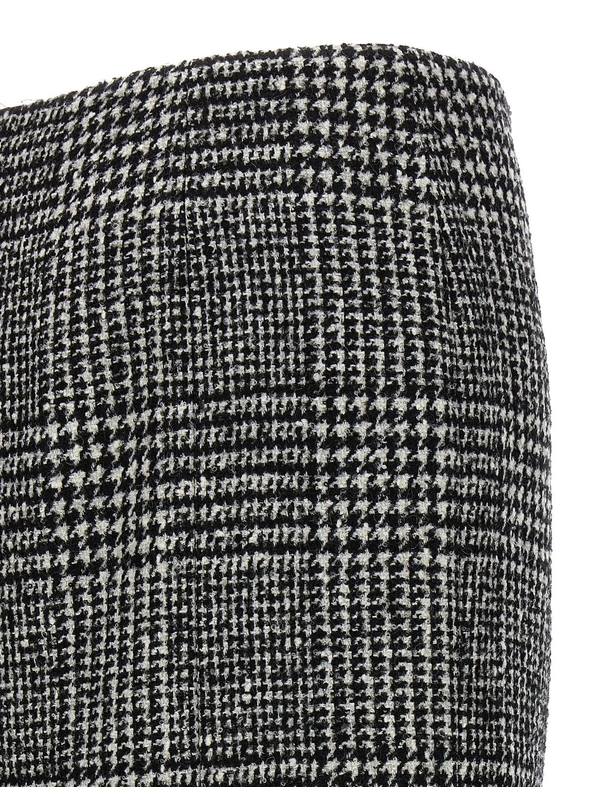 Tom Ford o1w1db10225 GC5693 Midi Skirt in White Black Size 30" / US 8 / IT 44 - 4 Thumbnail