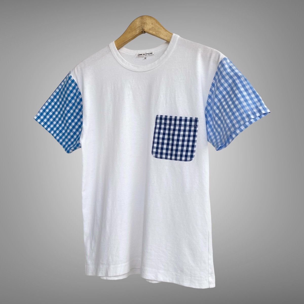 Comme des Garcons × Comme des Garcons SHIRT 📢SENDOFFERS📢Comme Des Garcons Gingham Plaid Pocket Tee Size US M / EU 48-50 / 2 - 3 Thumbnail