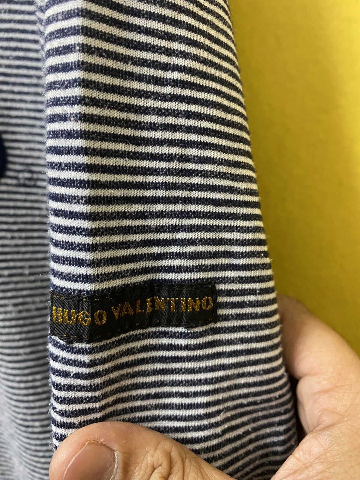 Valentino Vintage Hugo Valentino Stripes Sweatshirt Size US L / EU 52-54 / 3 - 5 Thumbnail