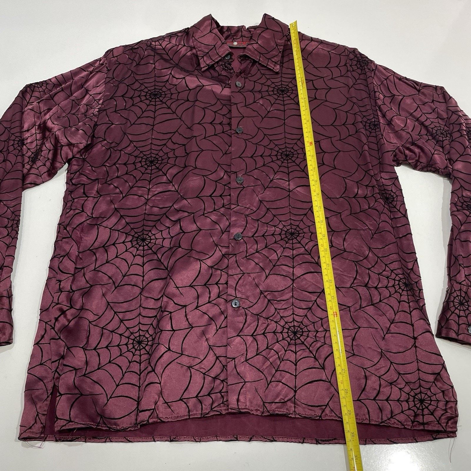 Epic Threads VTG Morbid Threads Spider Web Shirt Red Men’s Emo Rare Goth Size US L / EU 52-54 / 3 - 6 Thumbnail