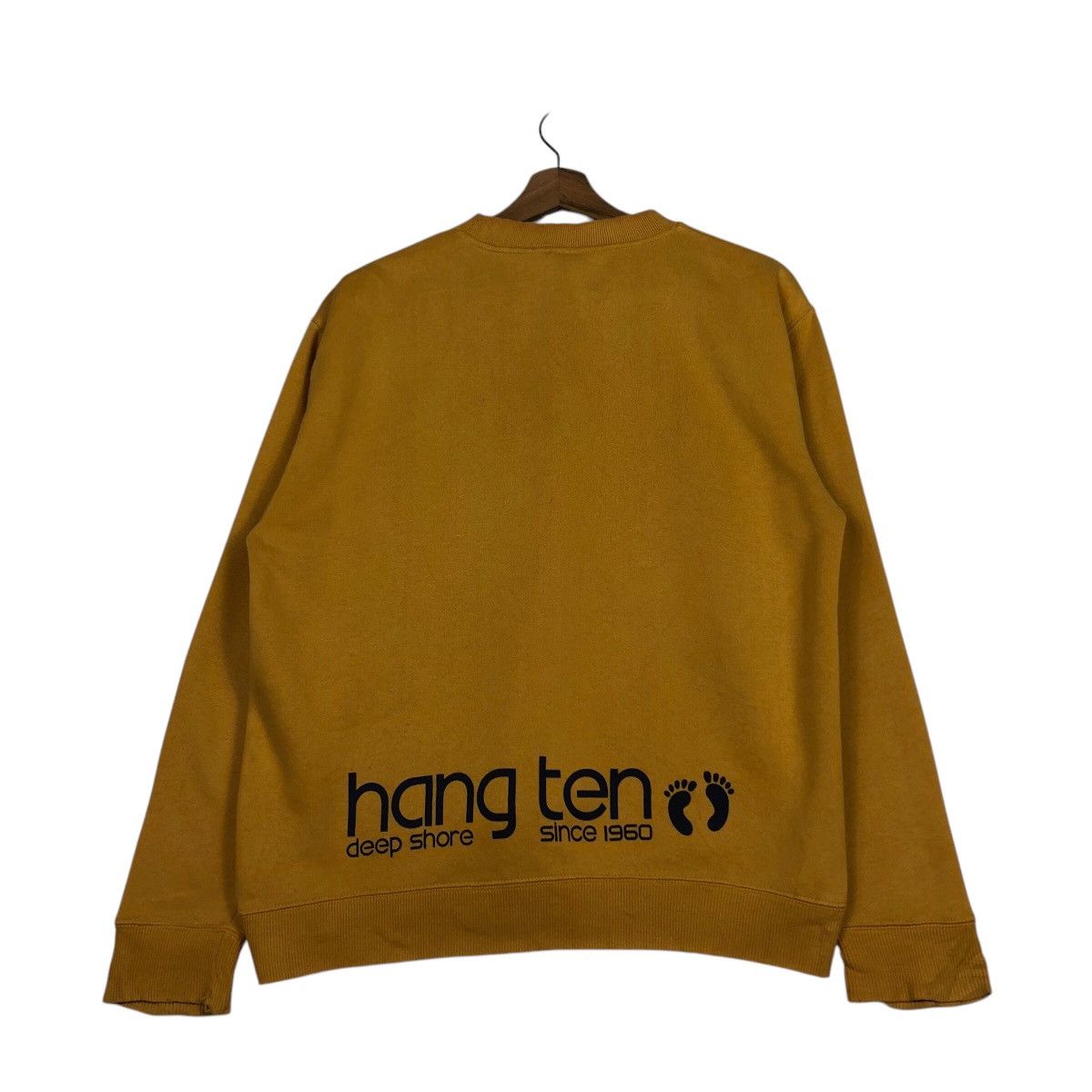 Japanese Brand Vintage Hang Ten Surf Crewneck Sunset Graphic, Mustard Gold Size US M / EU 48-50 / 2 - 9 Thumbnail