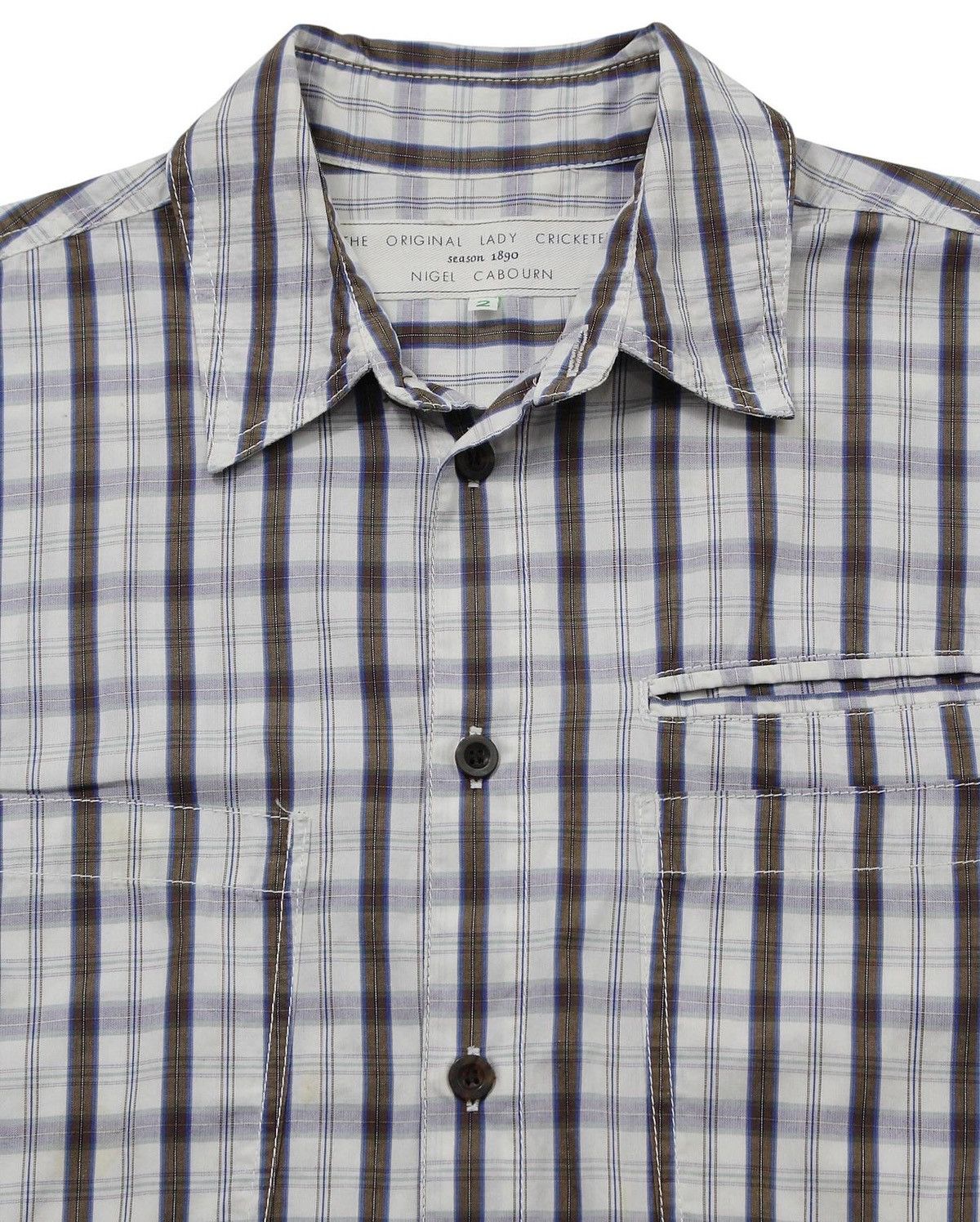 Nigel Cabourn × Vintage NIGEL CABOURN “THE ORIGINAL LADY CRICKETERS” PLAID SHIRT Size US L / EU 52-54 / 3 - 2 Thumbnail