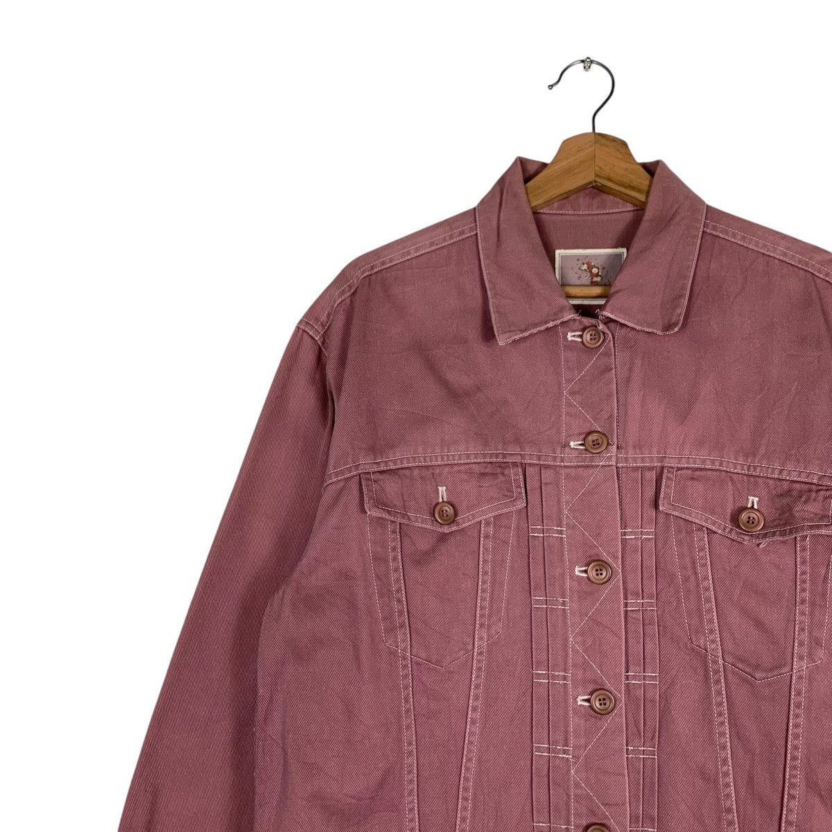 Japanese Brand KETTY Embroidery Big Logo Pink Jacket #1398-C63 Size M / US 6-8 / IT 42-44 - 8 Thumbnail