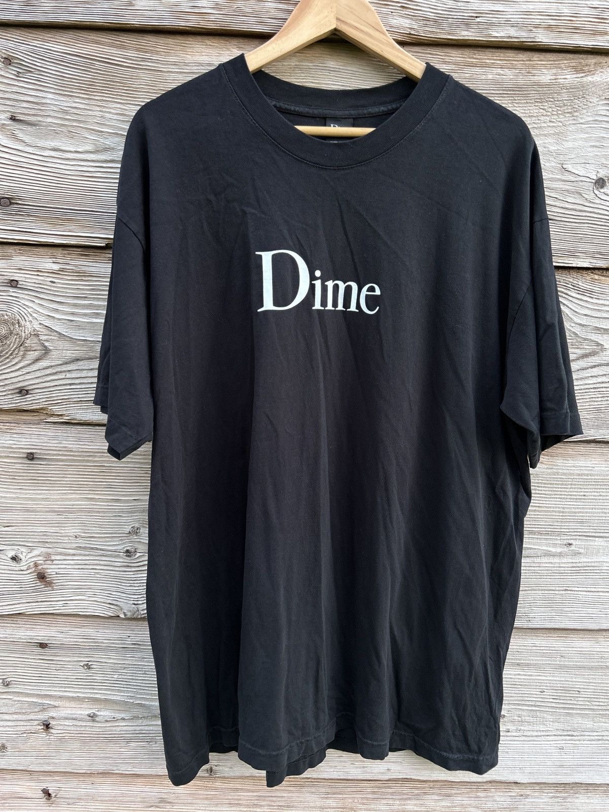 Dime Dime Center Logo Short Sleeve T-Shirt In Black Size US XL / EU 56 / 4 - 1 Thumbnail