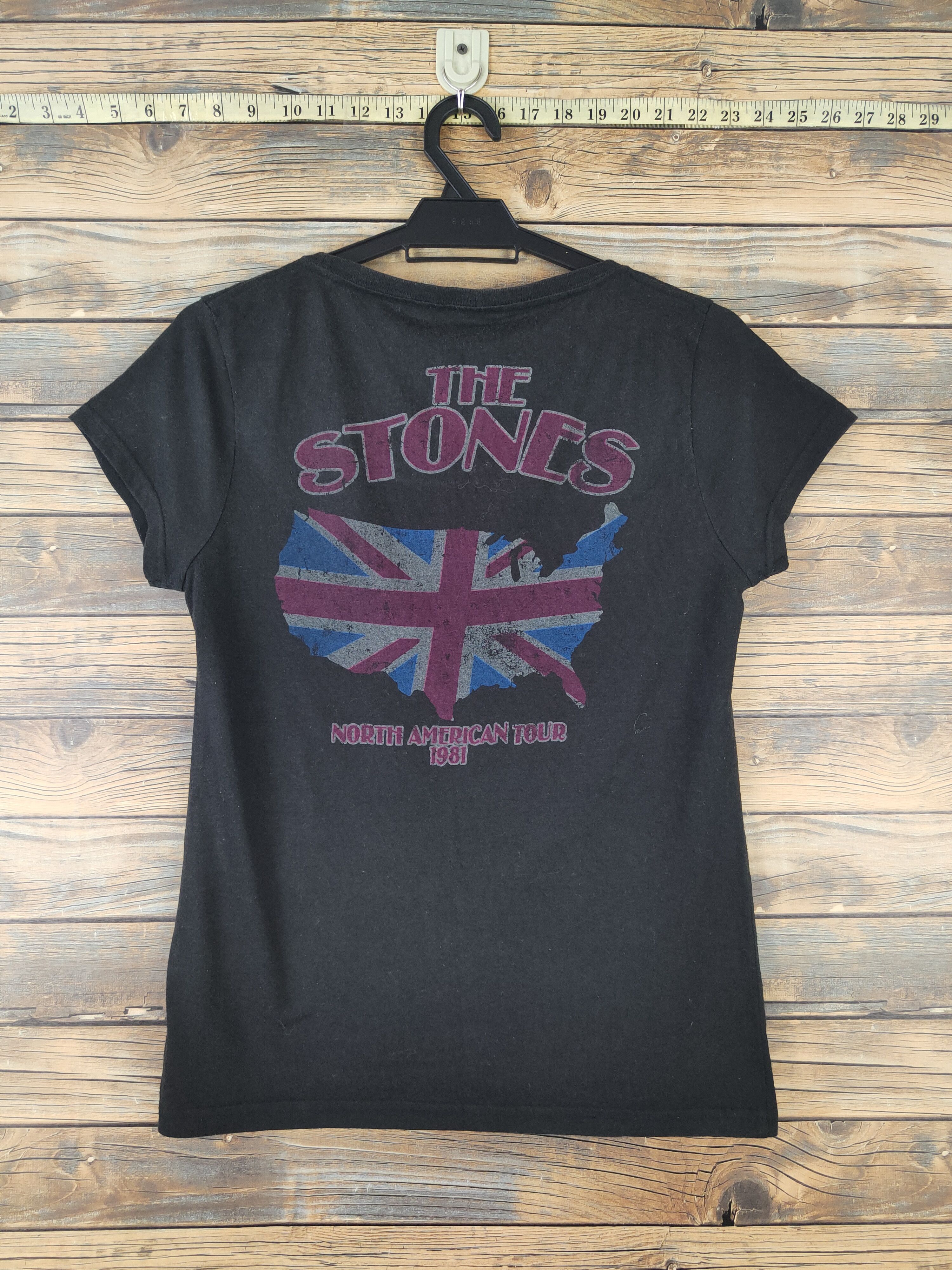 Band Tees DL The Rolling Stones Black Short Sleeve T-shirt #607 Size M / US 6-8 / IT 42-44 - 8 Thumbnail