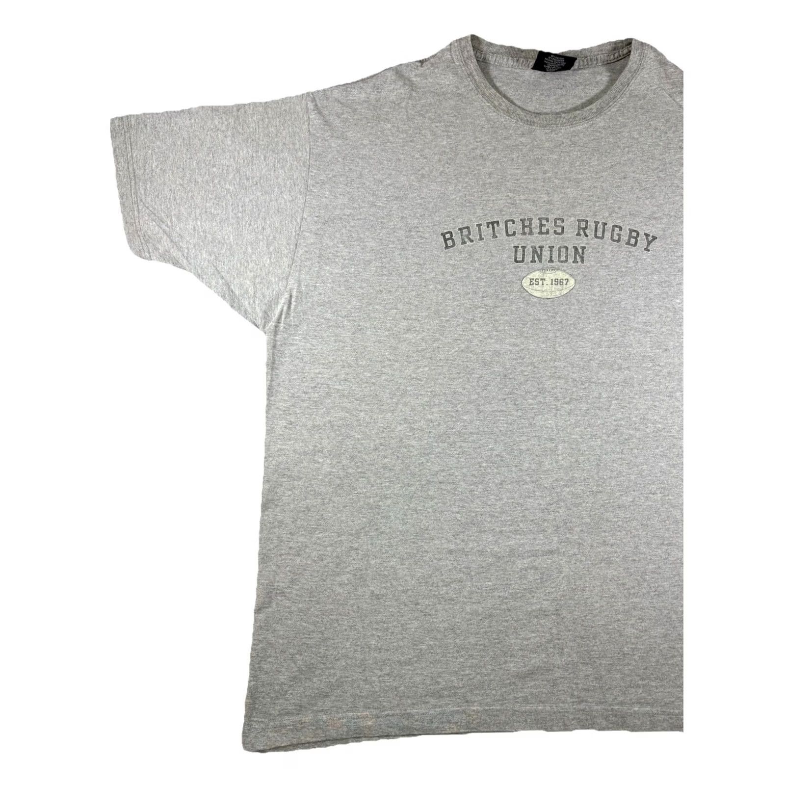 Vintage VINTAGE Britches Rugby Union Graphic Short Sleeve T-Shirt Grey Men’s Size XXXL Size US XXL / EU 58 / 5 - 3 Thumbnail