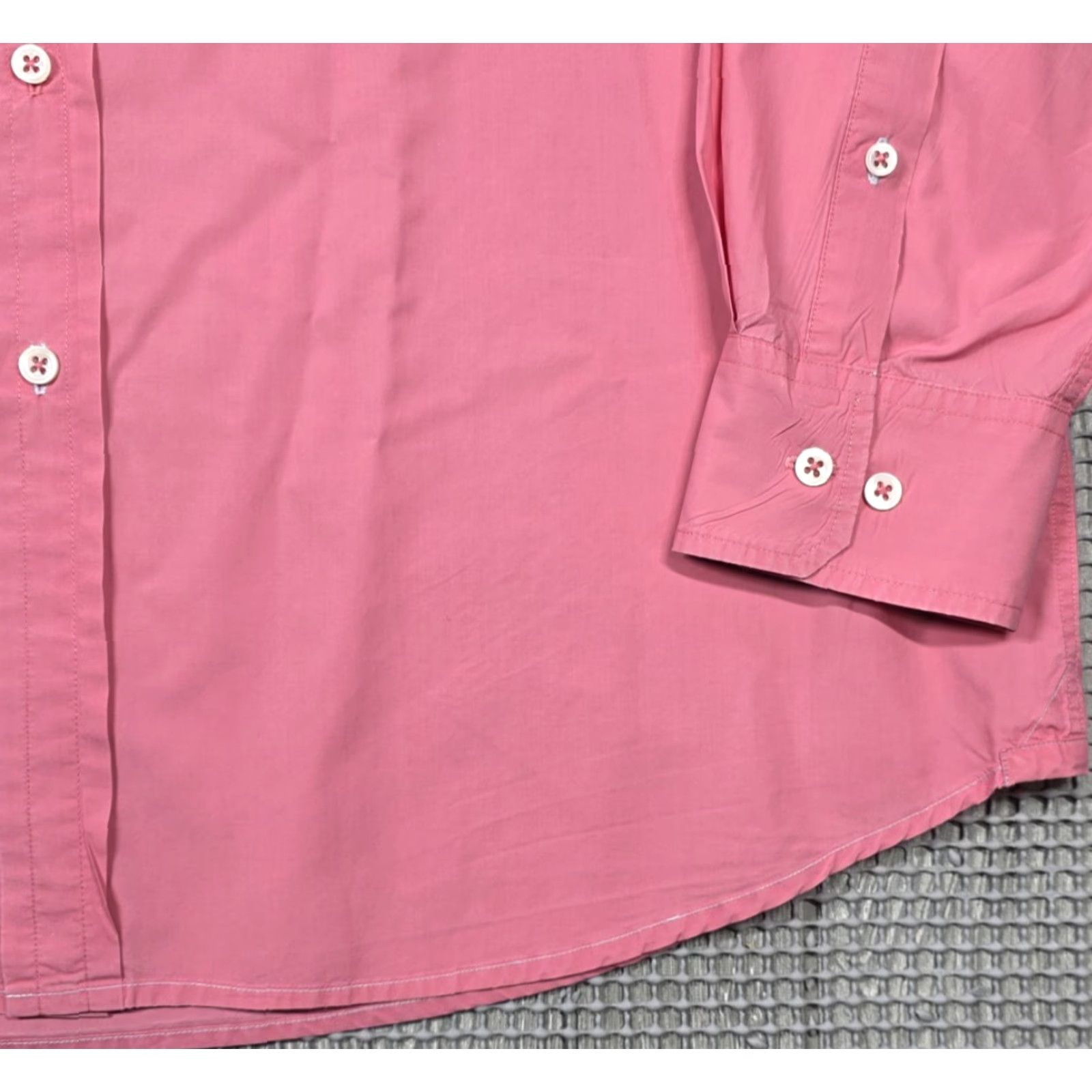 Peter Millar Peter Millar ShirtMens Long Sleeve Button-Up Pink Lightweight Cotton Regular(Size L) Button-Down Collared Size US L / EU 52-54 / 3 - 4 Thumbnail
