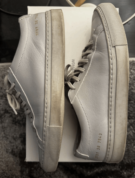 Common Projects WOMAN BY COMMON PROJECTS ORIGINAL ACHILLES LOW GREY EU 38 Size US 8 / IT 38 - 4 Thumbnail