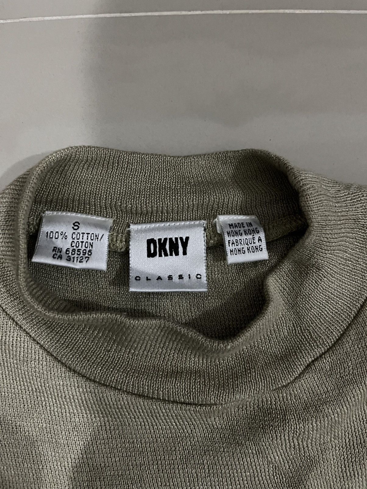 DKNY DKNY Beige short-sleeved turtleneck shirt Size S / US 4 / IT 40 - 3 Thumbnail