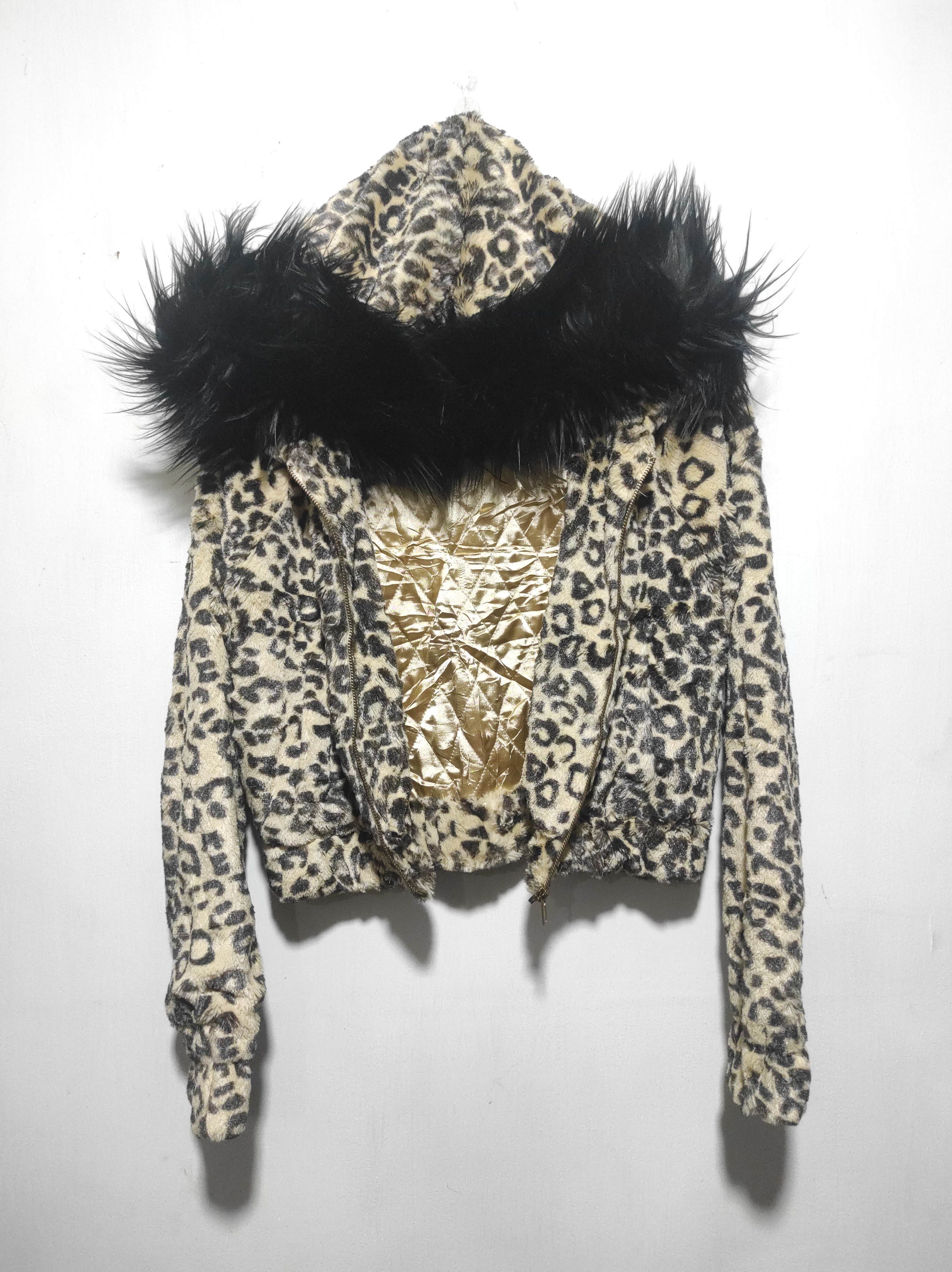 Hysteric Glamour Torte Sherpa Leopard Fur Zip Hoodie Lgb IfSixWasNine style Size M / US 6-8 / IT 42-44 - 8 Thumbnail