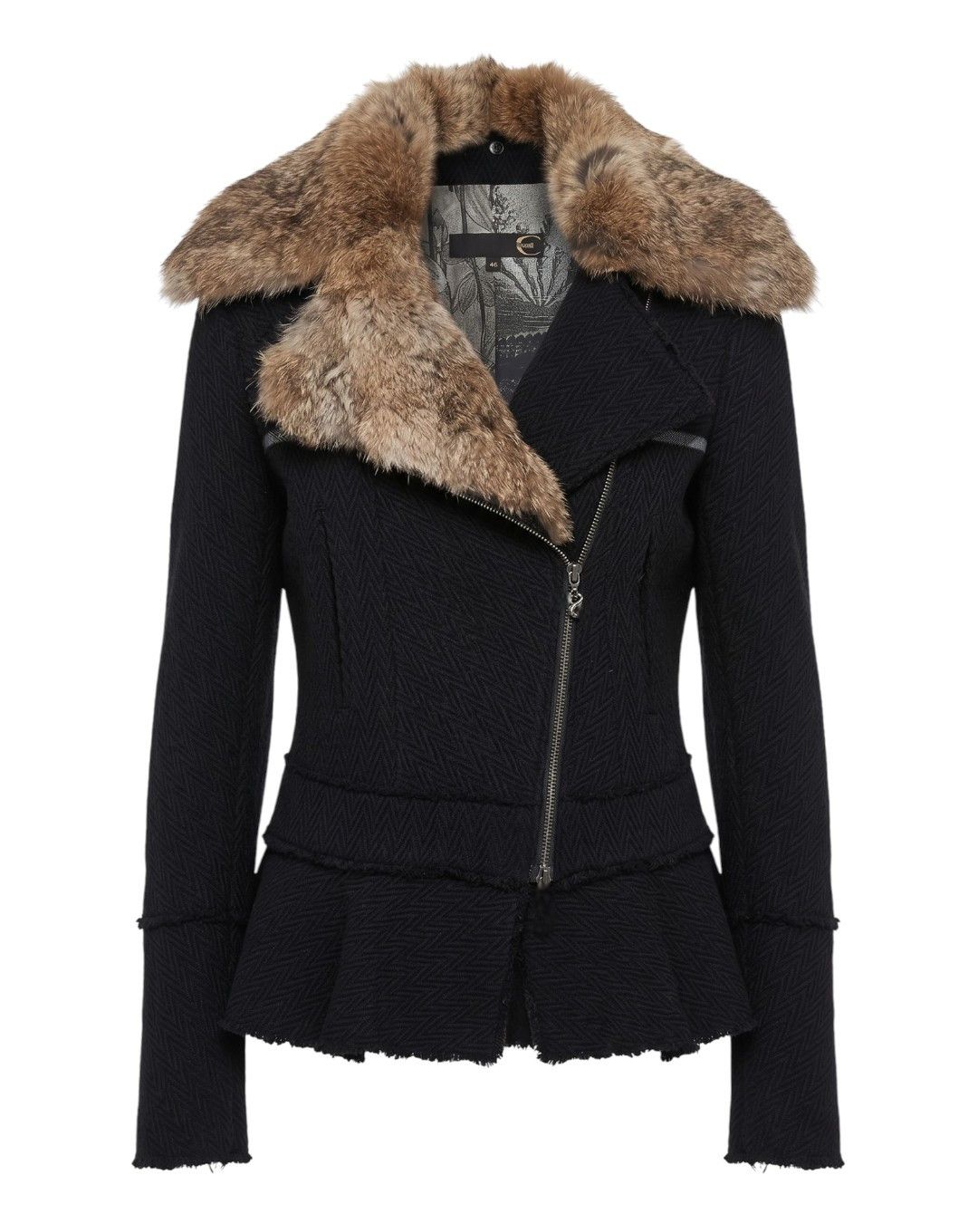 Roberto Cavalli REX RABBIT FUR JACKET Size L / US 10 / IT 46 - 1 Thumbnail