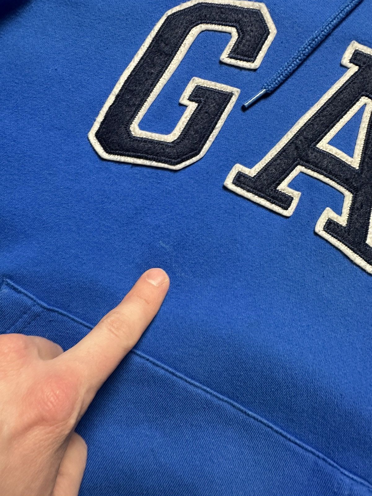 Other Vintage Gap hoodie blue big logo size M Size US M / EU 48-50 / 2 - 5 Thumbnail