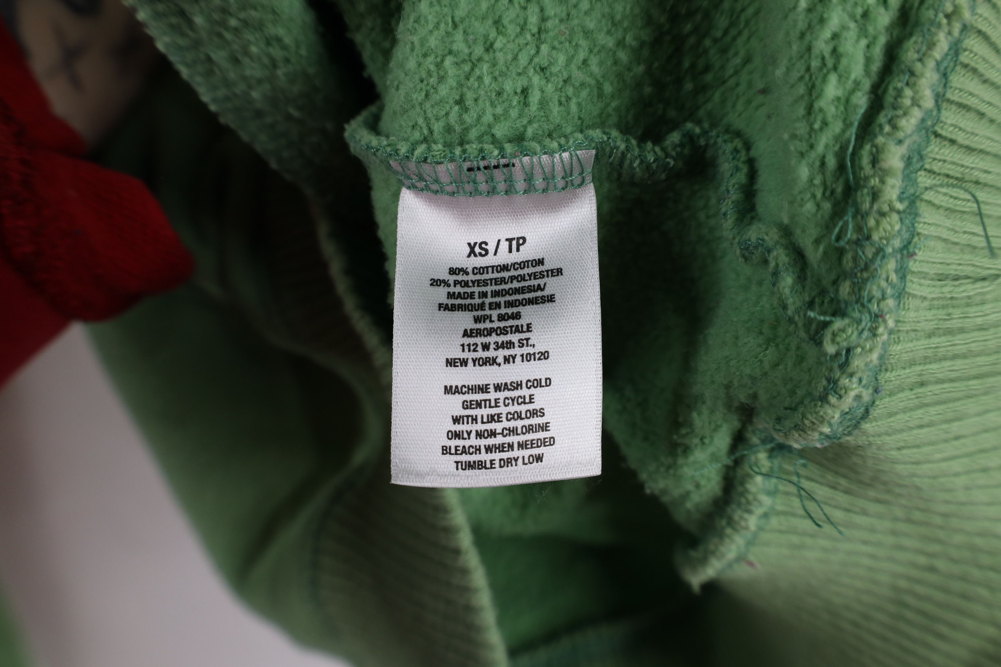 Aeropostale × Vintage Vintage Y2K Babydoll Aeropostale Hoodie Sweatshirt Lime Size XS / US 0-2 / IT 36-38 - 8 Thumbnail