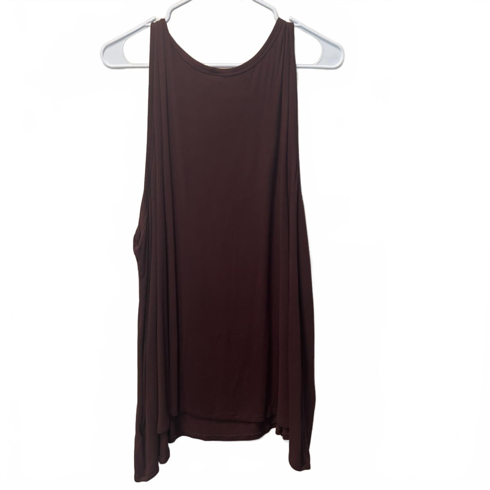 Old Navy Old Navy Luxe 3X Women's Brown Tank Top Size 3XL / US 20-22 - 2 Thumbnail