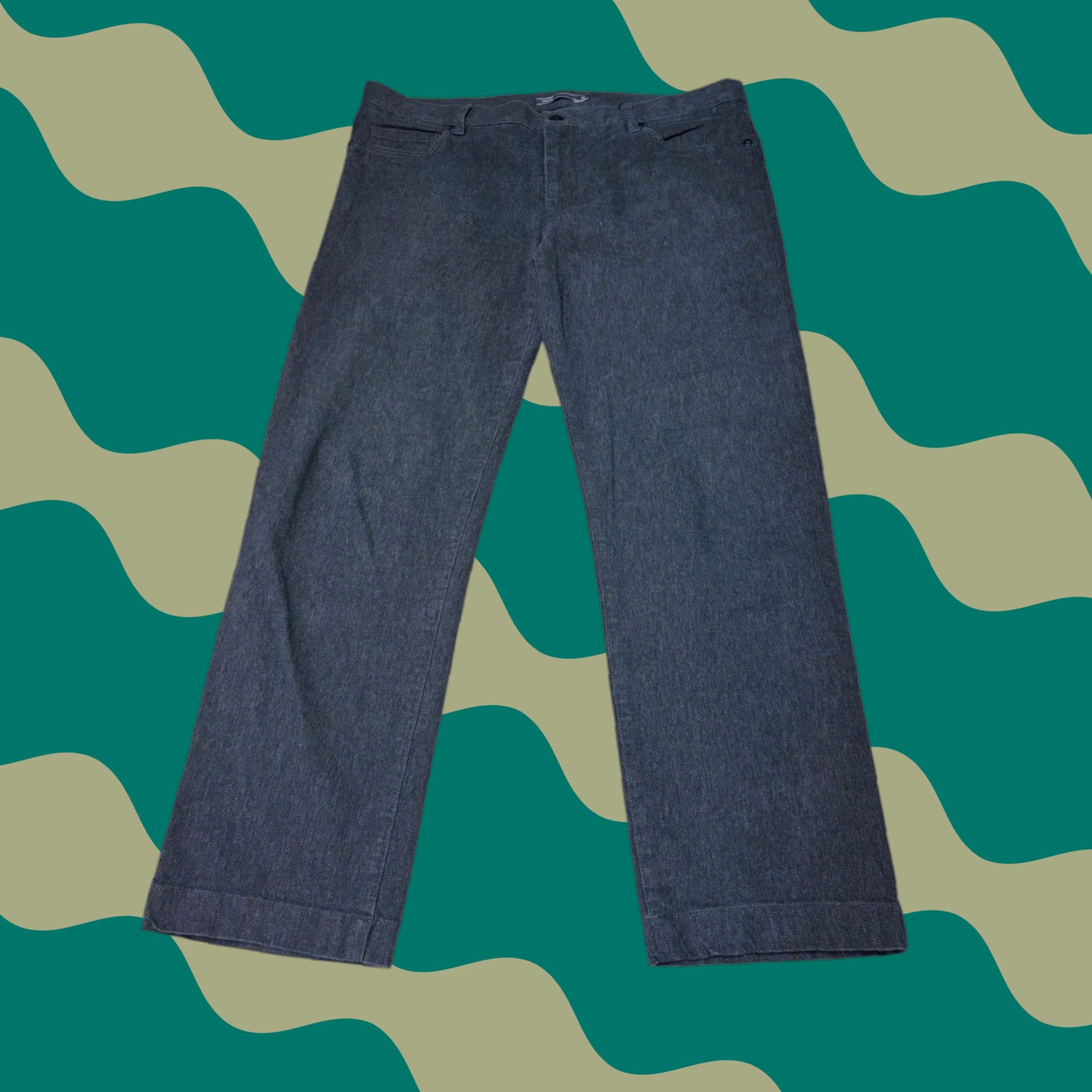 Vince Vince Pants Mens Dark Indigo Straight Leg 33x27 Cotton Blend Denim 5-Pocket Made in USA Size US 36 / EU 52 - 1 Thumbnail