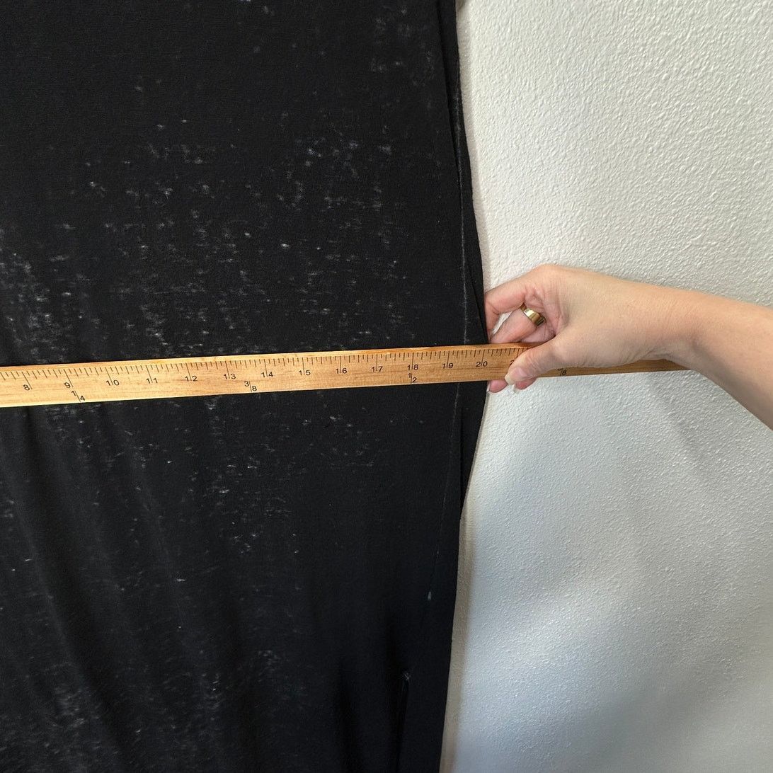 Other Enti Clothing Black Sheer Speckled Sleeveless Maxi Dress 14 Size XL / US 12-14 / IT 48-50 - 12 Thumbnail