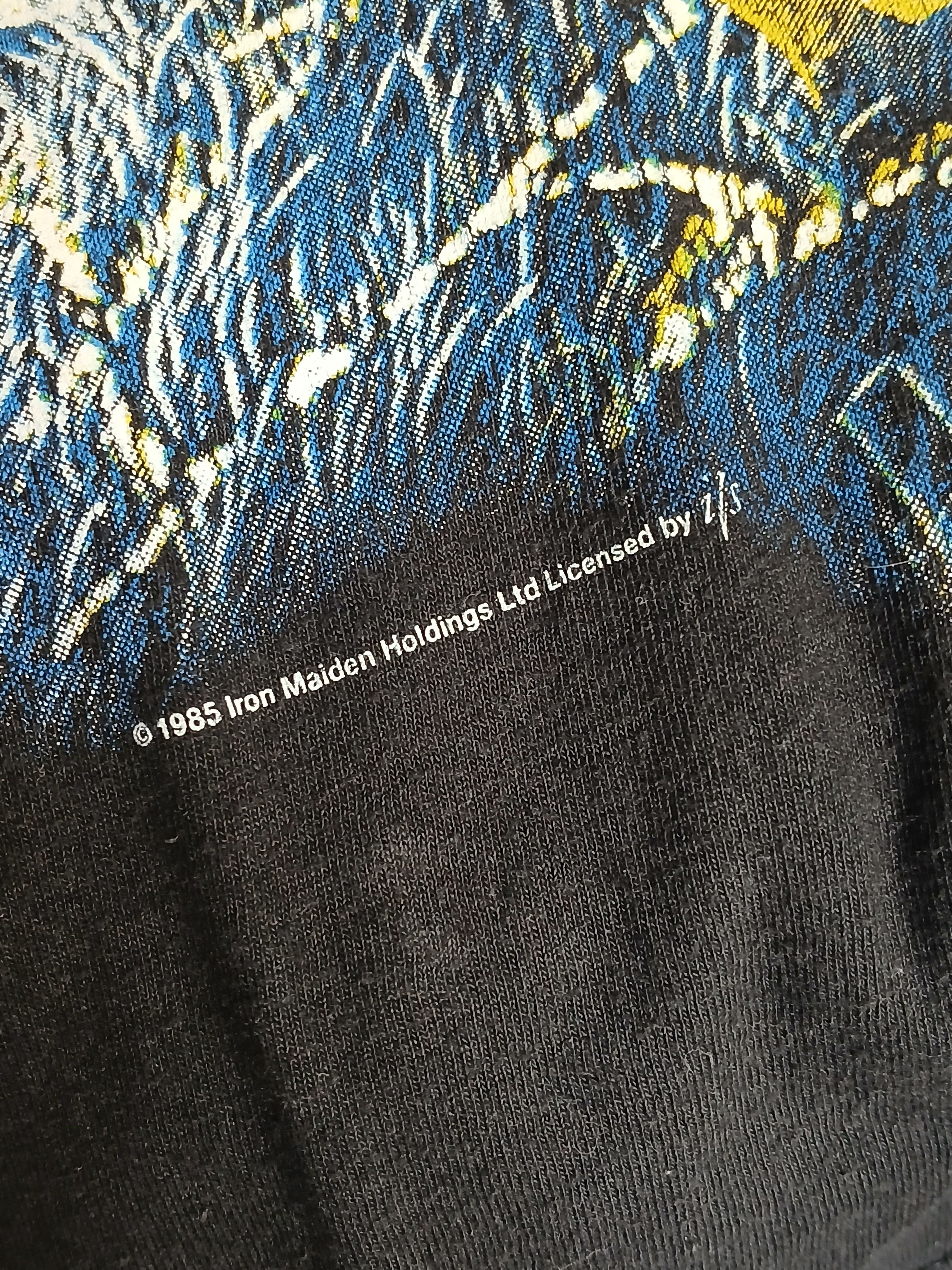 Iron Maiden Vintage 1985 Iron Maiden Live After Death T-Shirt Size US XL / EU 56 / 4 - 5 Thumbnail